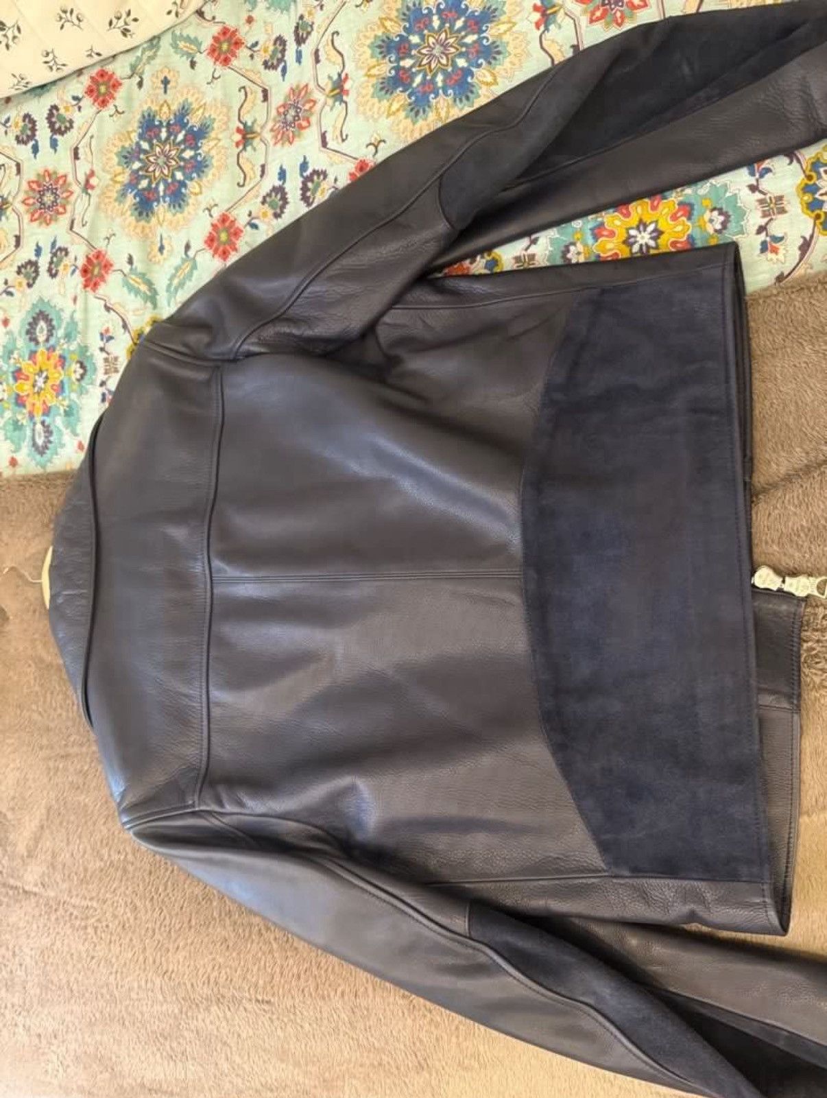 Acne Studios Acne Studios Gibson AW14 Blue Leather Jacket Size US M / EU 48-50 / 2 - 4 Thumbnail