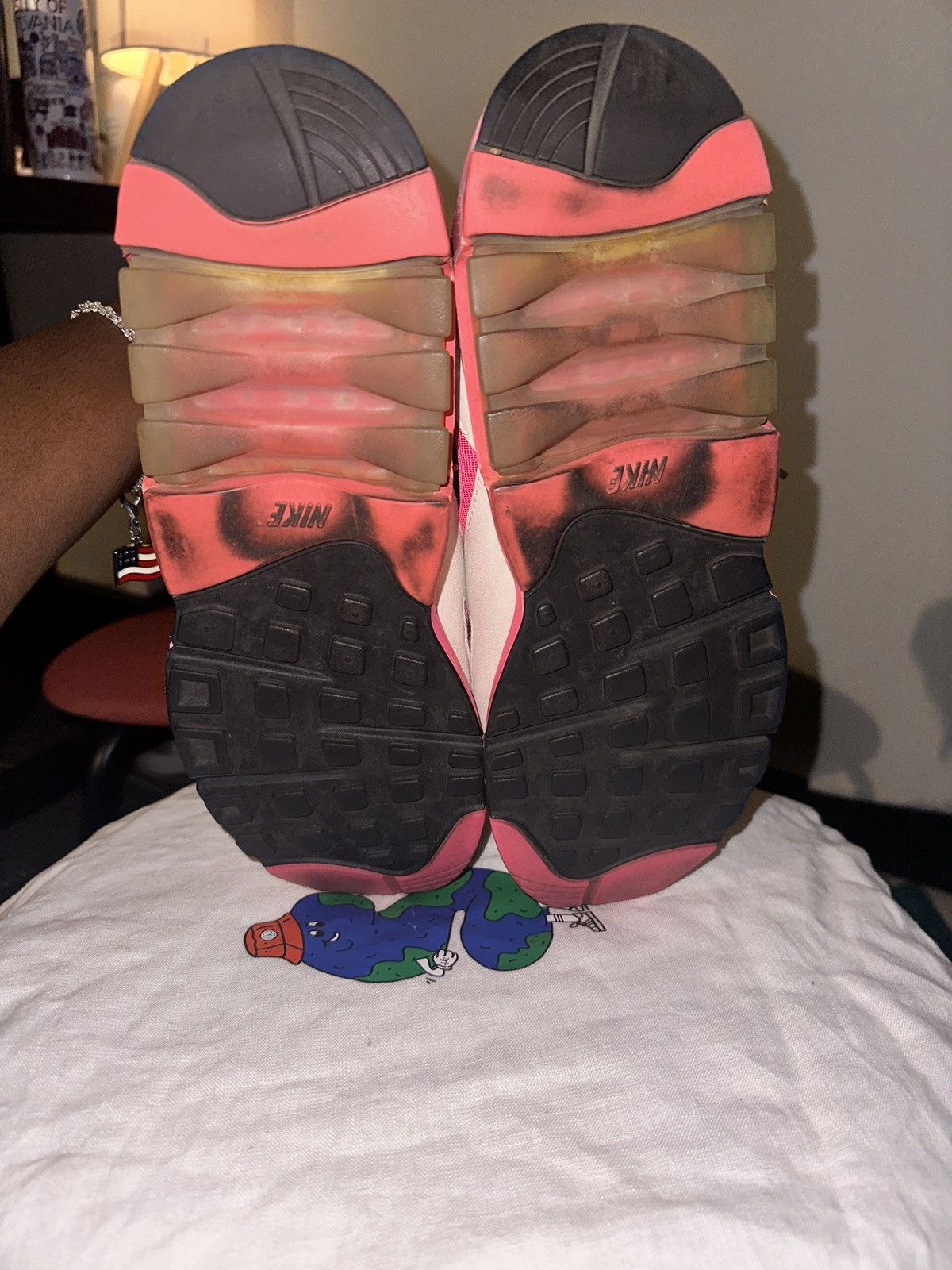 Comme des Garcons × Comme des Garcons Homme Plus × Nike Comme Des Garçons Homme Plus Nike Air Max 180 Pink + White 🌸 Size US 11 / EU 44 - 5 Thumbnail