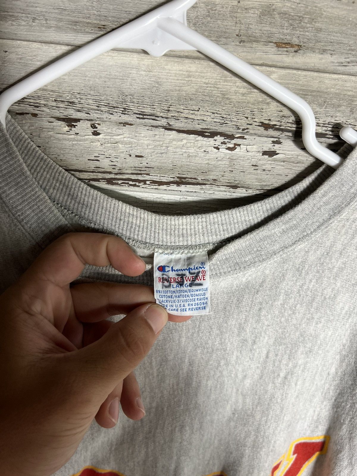 Champion × Vintage Vintage Champion Reverse Weave Sweatshirt Size US L / EU 52-54 / 3 - 3 Thumbnail