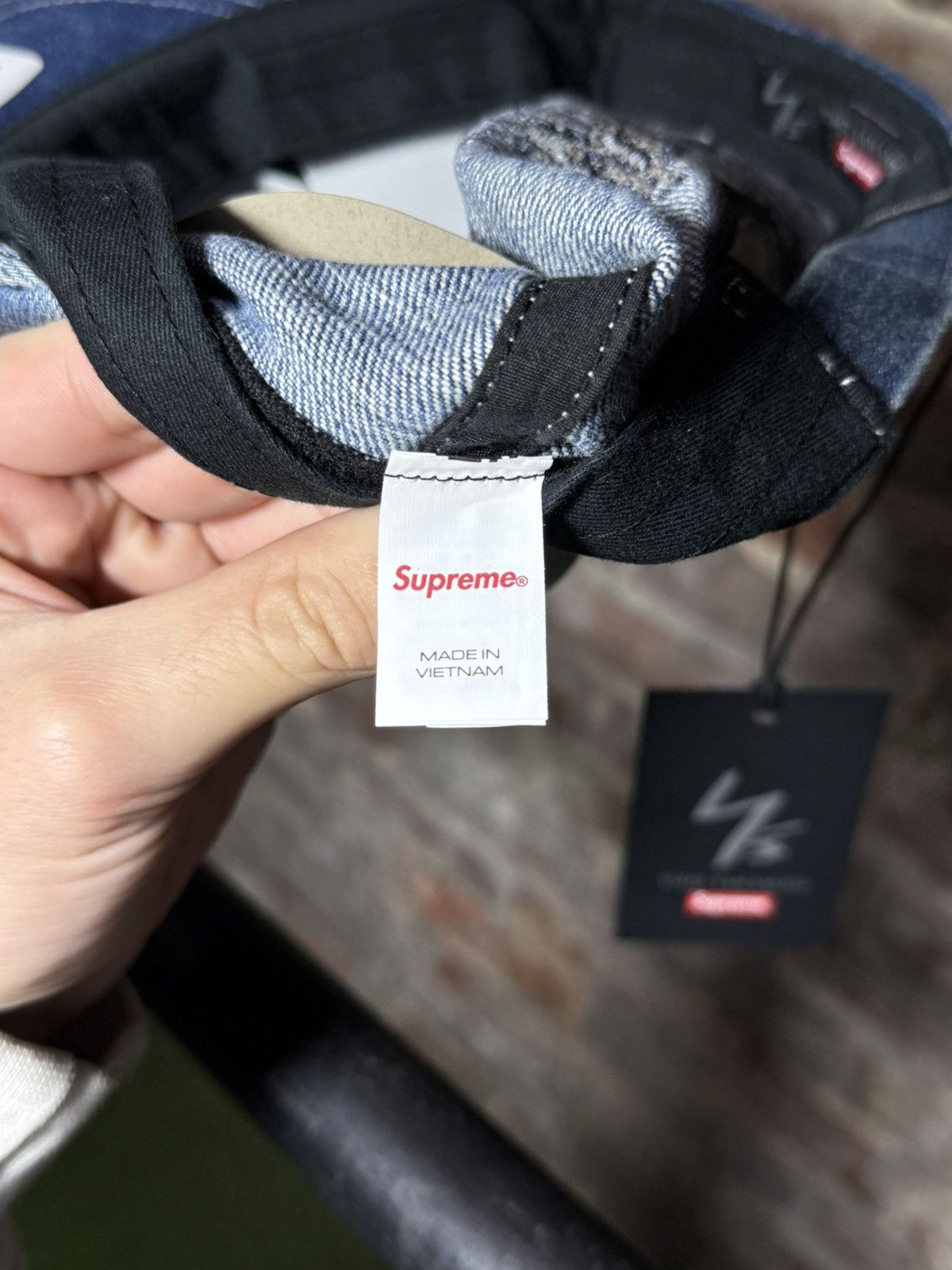 Supreme × Yohji Yamamoto Supreme Y’s by Yohji Yamamoto 6-Panel Denim Hat Size ONE SIZE - 3 Thumbnail
