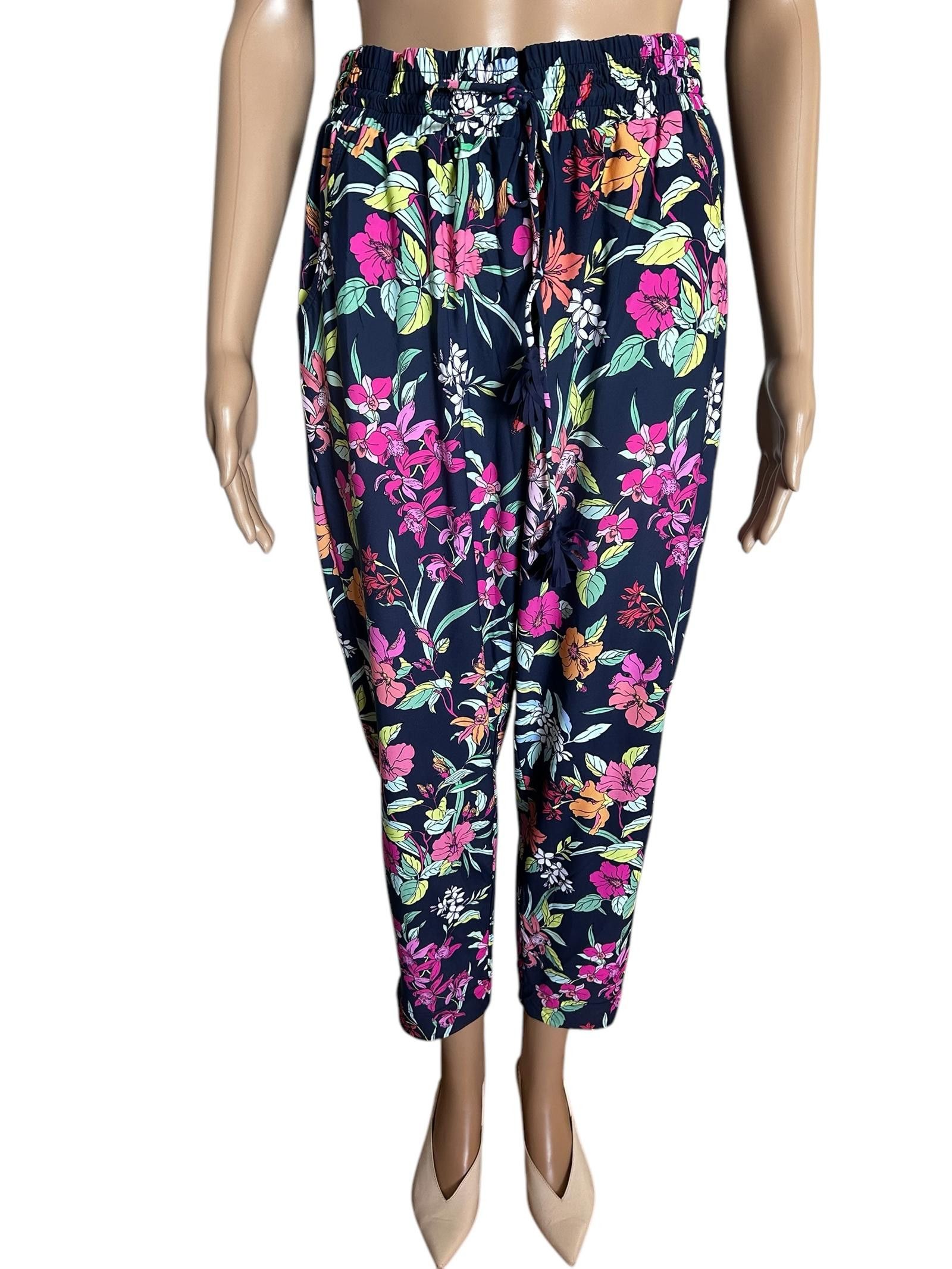 Tommy Bahama Tommy Bahama Summer Floral Beach Pant - Navy Multi Size 28" / US 6 / IT 42 - 1 Thumbnail