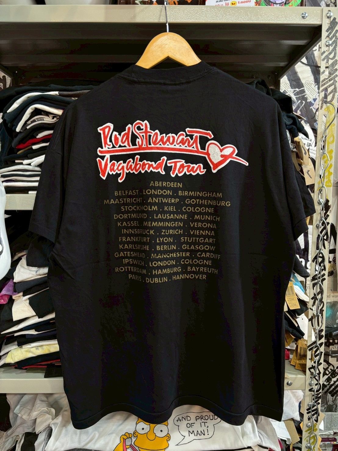 Band Tees Rod Stewart 90’s Size US XL / EU 56 / 4 - 5 Thumbnail