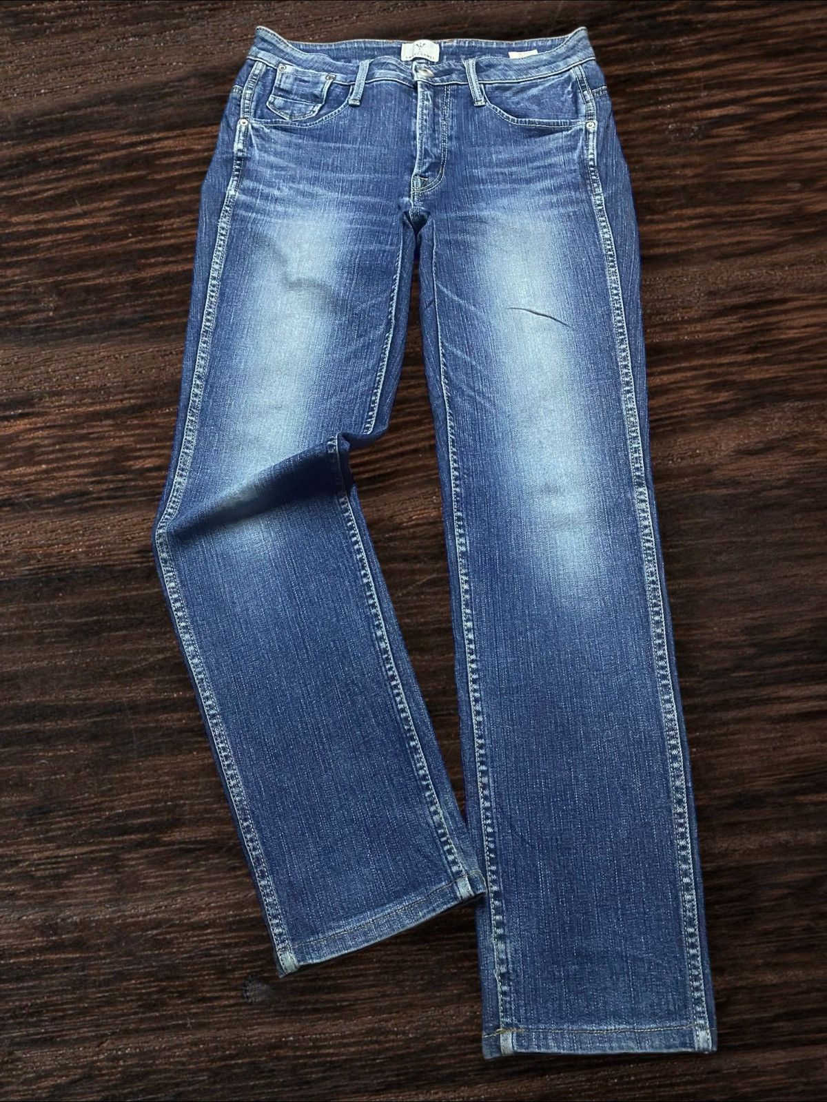 Japanese Brand Vtg Sweet Camel Faded Wash Buckle Back Eye Button Slim Fit Size US 28 / EU 44 - 1 Thumbnail
