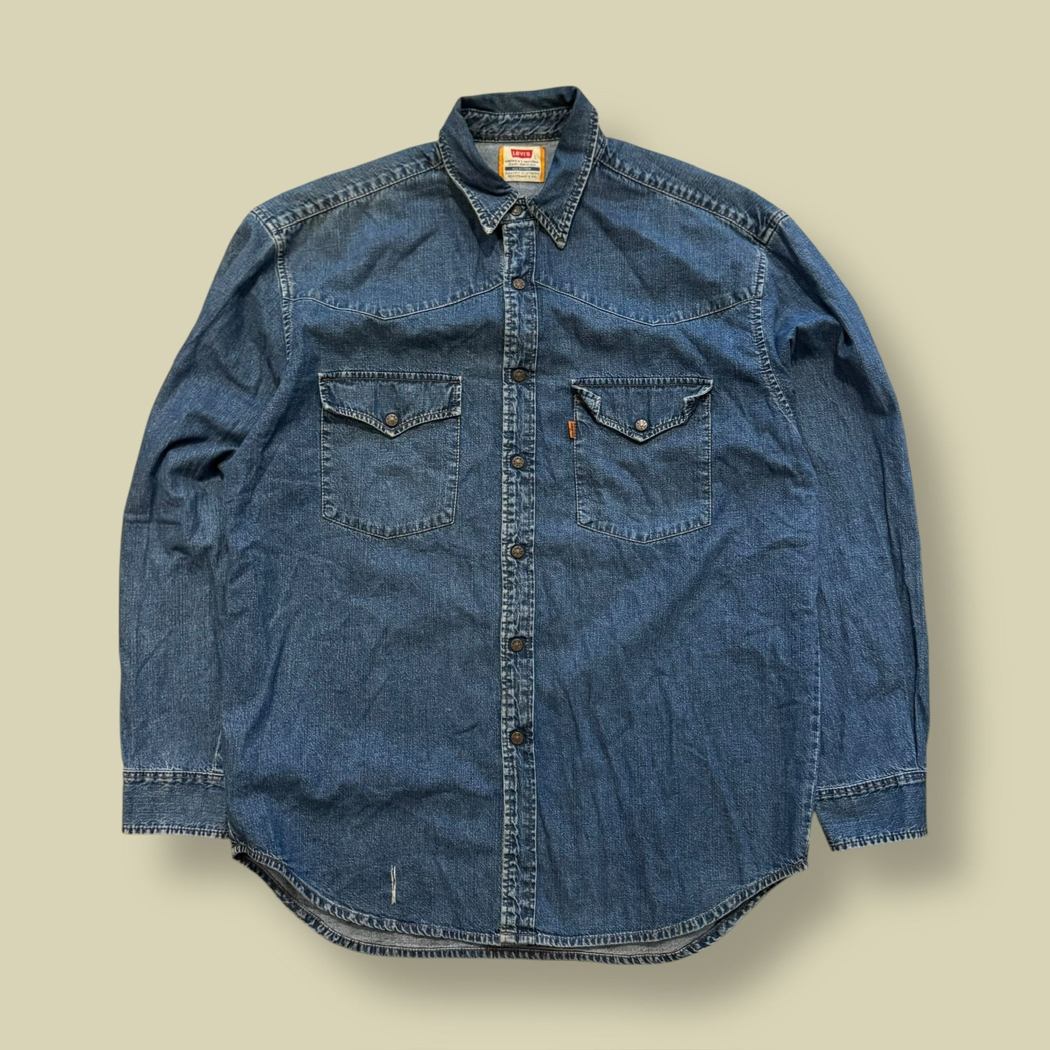Levi's Levi's Shirt Blue Orange Tab Jeans Size US L / EU 52-54 / 3 - 1 Thumbnail