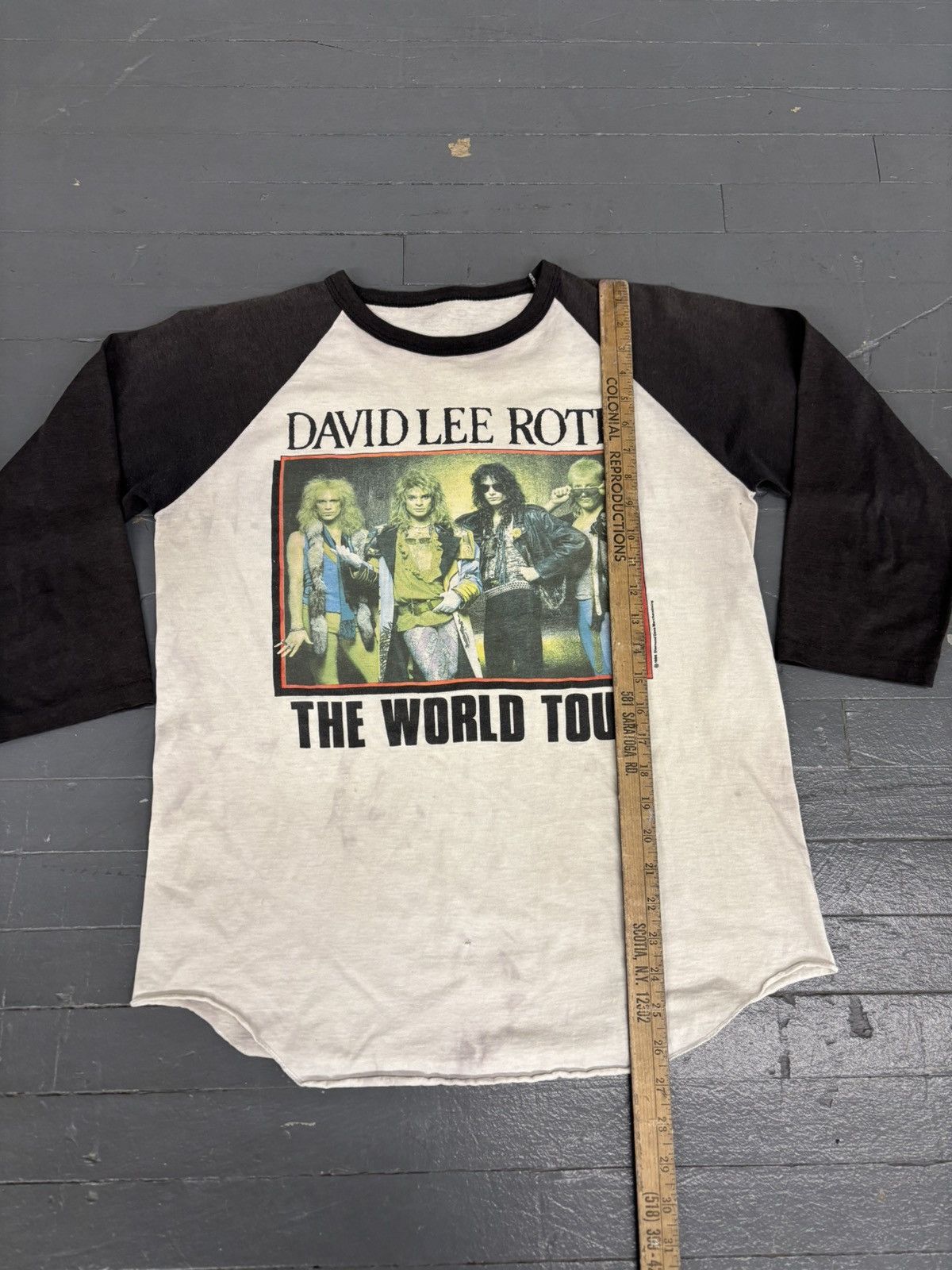 Band Tees × Vintage Vintage 1986 David Lee Roth World Tour tee Size US L / EU 52-54 / 3 - 6 Thumbnail