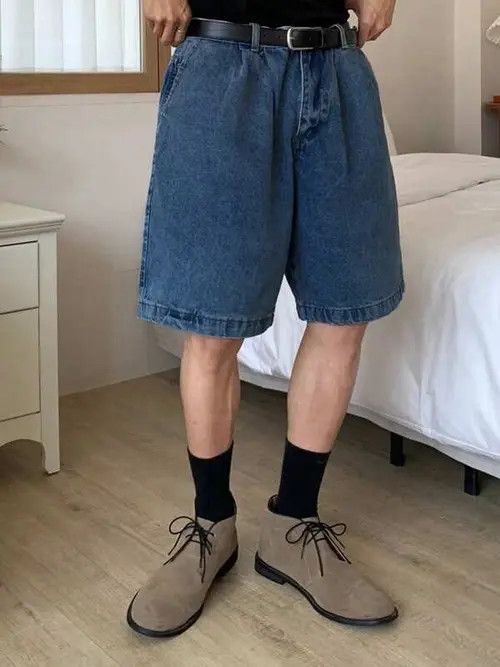 Japanese Brand × Vintage VINTAGE Y2K RETRO jeans denim shorts Size US 32 / EU 48 - 1 Thumbnail