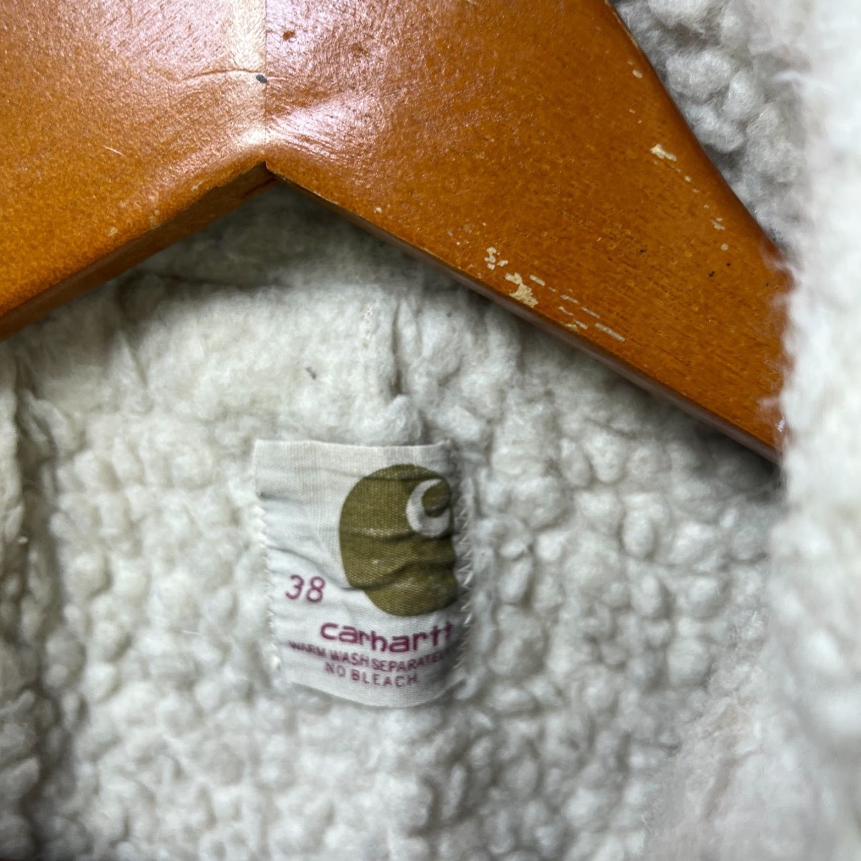 Carhartt VINTAGE Carhartt Jacket Barn Workwear Mens 38 Brown Canvas Sherpa Lined 70s J97 Size US XXS / EU 40 - 4 Thumbnail