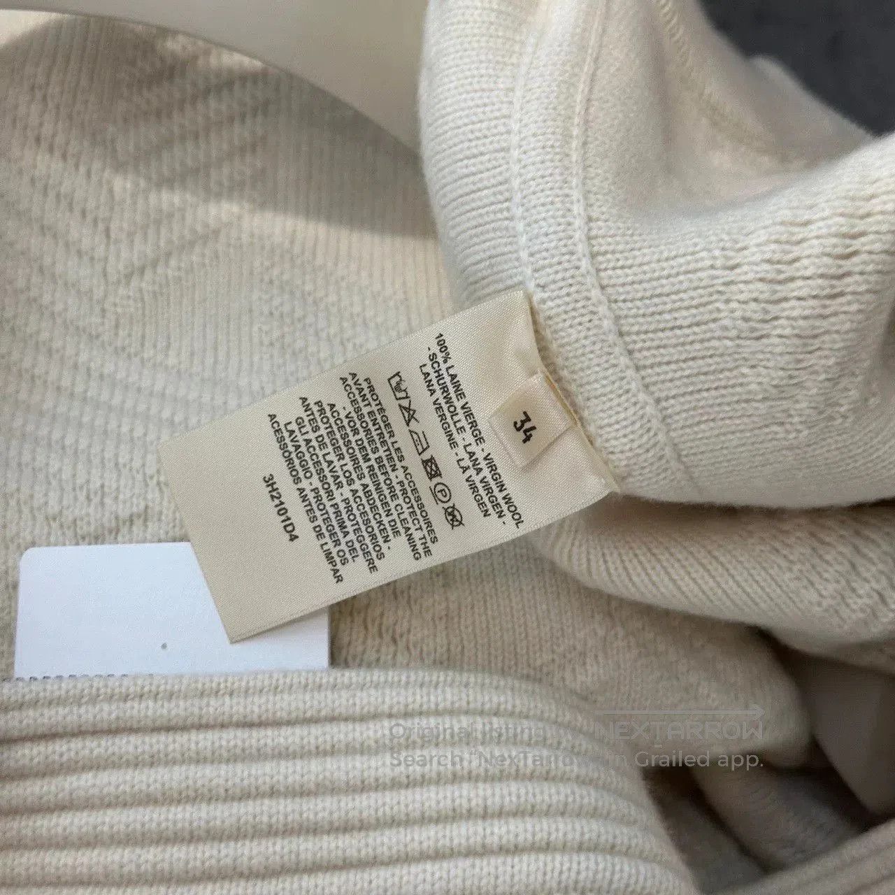 Hermes Hermes Off-White Wool Cloak Coat. Size US S / EU 44-46 / 1 - 4 Thumbnail