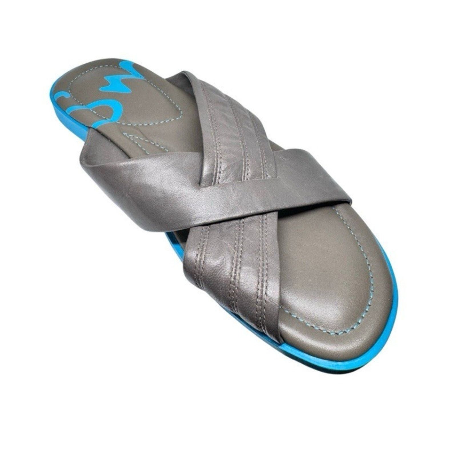 Paul Smith PAUL SMITH GREY LEATHER SLIP ON SHOES MEN UK 8 US 7 EU 40 Size US 7 / EU 40 - 3 Thumbnail