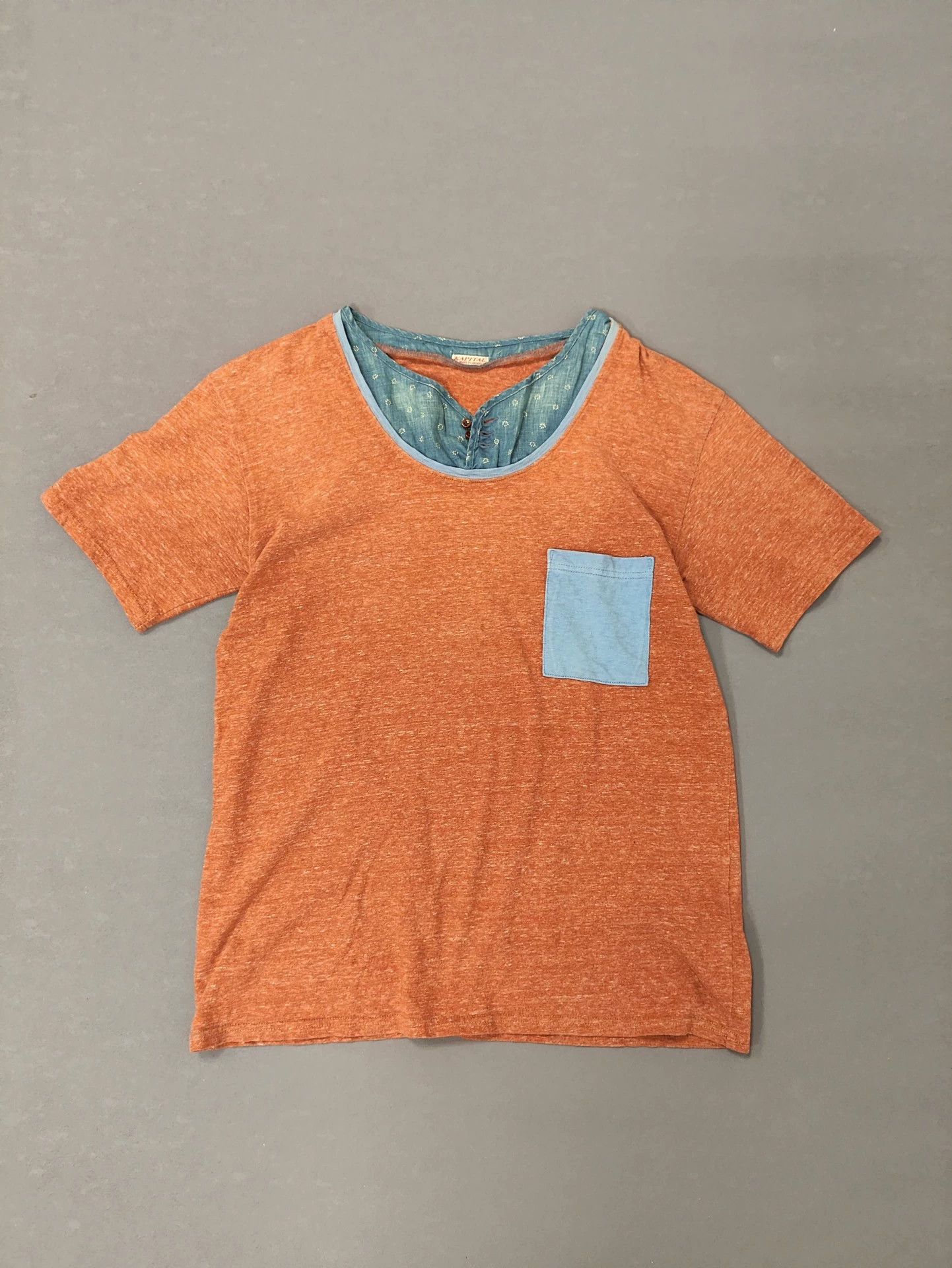 Kapital Kapital cotton and linen patchwork polo collar ethnic style T-shirt Size US XL / EU 56 / 4 - 1 Thumbnail