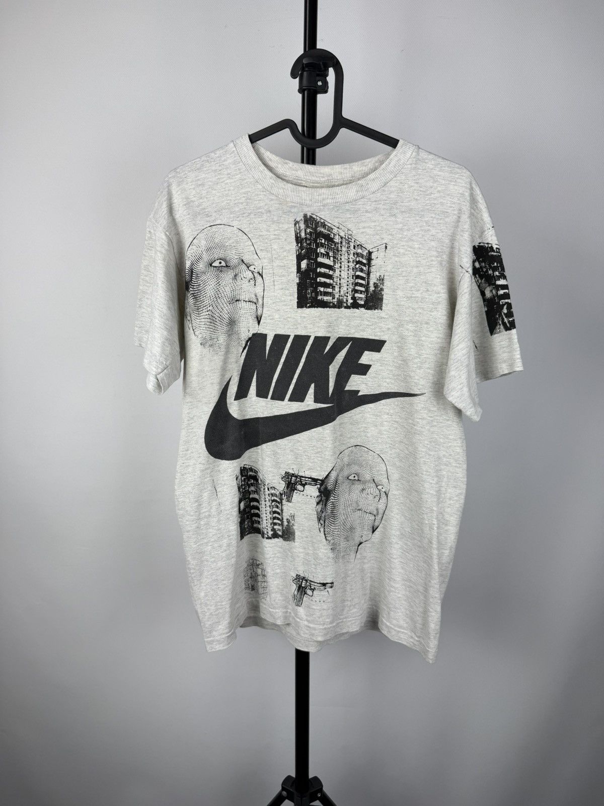 80s🔥 Nike City Faces Custom T Shirt VNTG Opium Mens