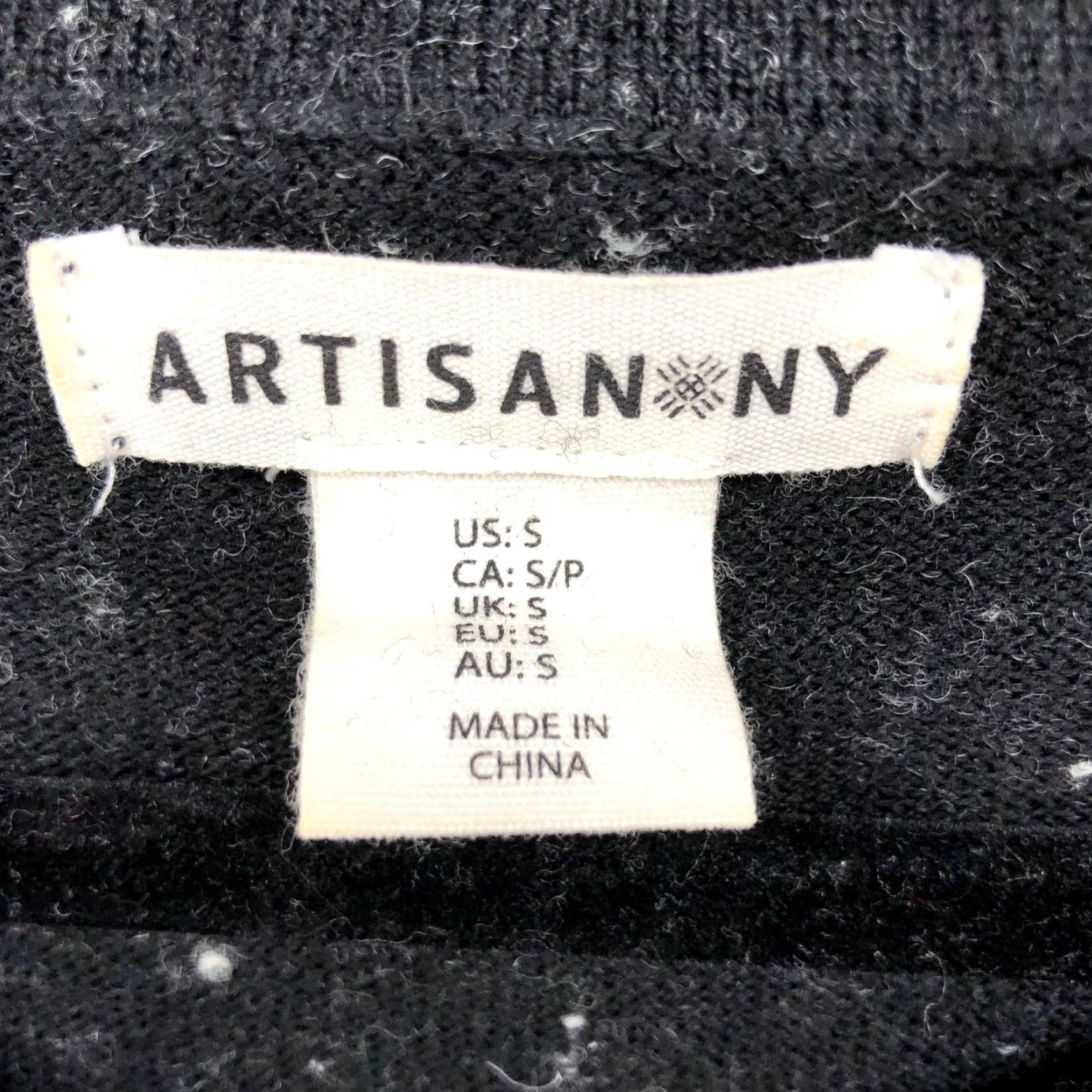 Vintage ARTISAN NY WOMEN SWEATER POLYESTER LONG BLACK S GATHER Size S / US 4 / IT 40 - 6 Thumbnail
