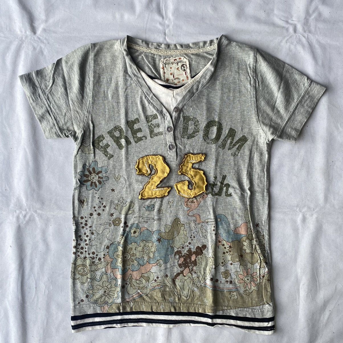 If Six Was Nine × Japanese Brand × Le Grande Bleu (L.G.B.) Freedom Japanese Style Double Layer Striped Tees Size US L / EU 52-54 / 3 - 2 Thumbnail
