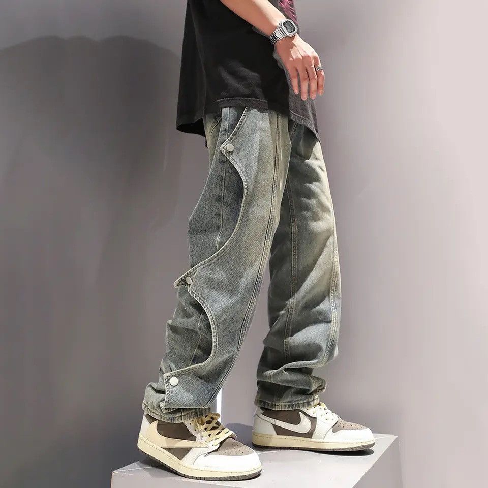 Denime × Japanese Brand Baggy Jeans Wide Leg Plus Size Straight-leg Trousers Size US 32 / EU 48 - 2 Thumbnail