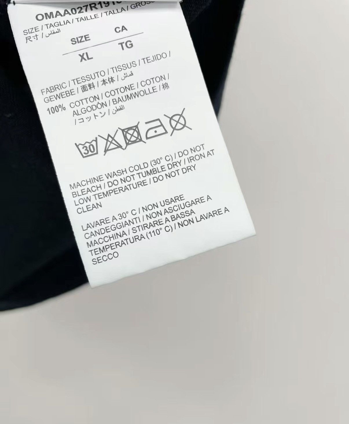 Off-White OFF-WHITE 100% Cotton Short Sleeve T-shirt J30 Size US M / EU 48-50 / 2 - 6 Thumbnail