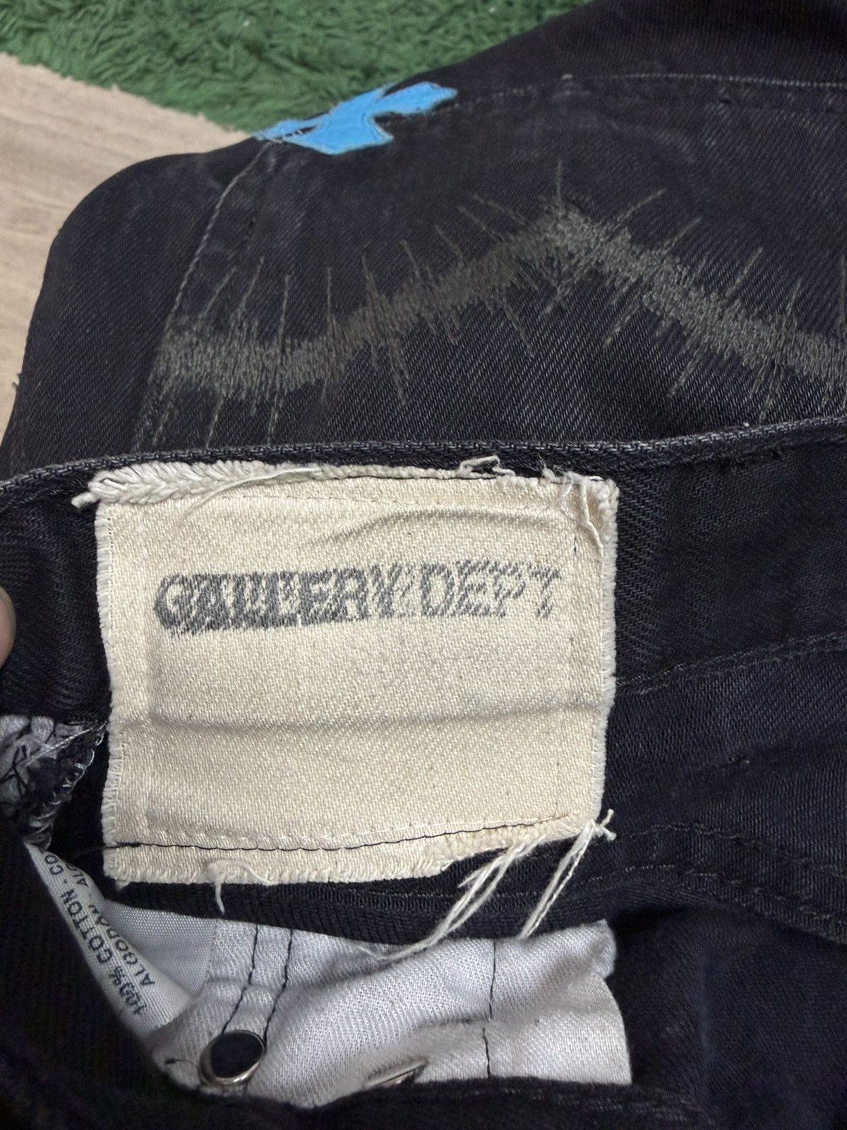 Chrome Hearts × Gallery Dept. Chrome Hearts x Gallery Black Flare Blue Patch Jeans Size US 32 / EU 48 - 6 Thumbnail