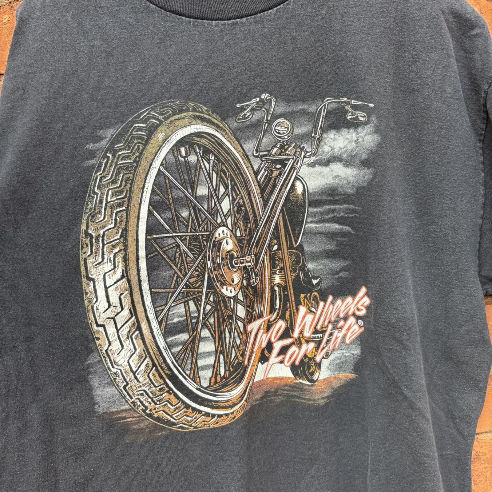 Harley Davidson vintage two wheels for life A.L. Choppers Hamilton t shirt Size US XL / EU 56 / 4 - 2 Thumbnail