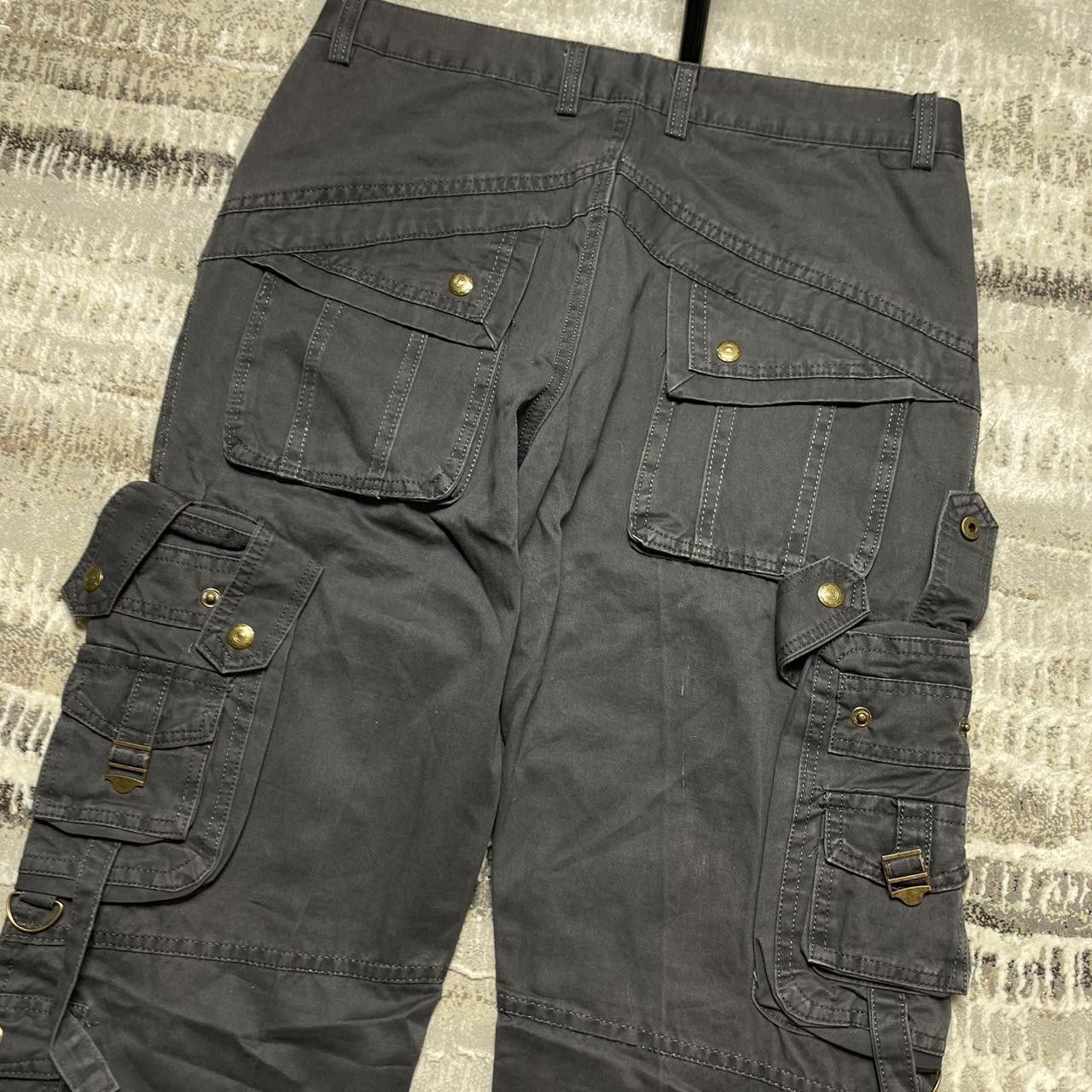 Japanese Brand 00s Opium Cargo Trousers Grey 32" Size US 32 / EU 48 - 5 Thumbnail