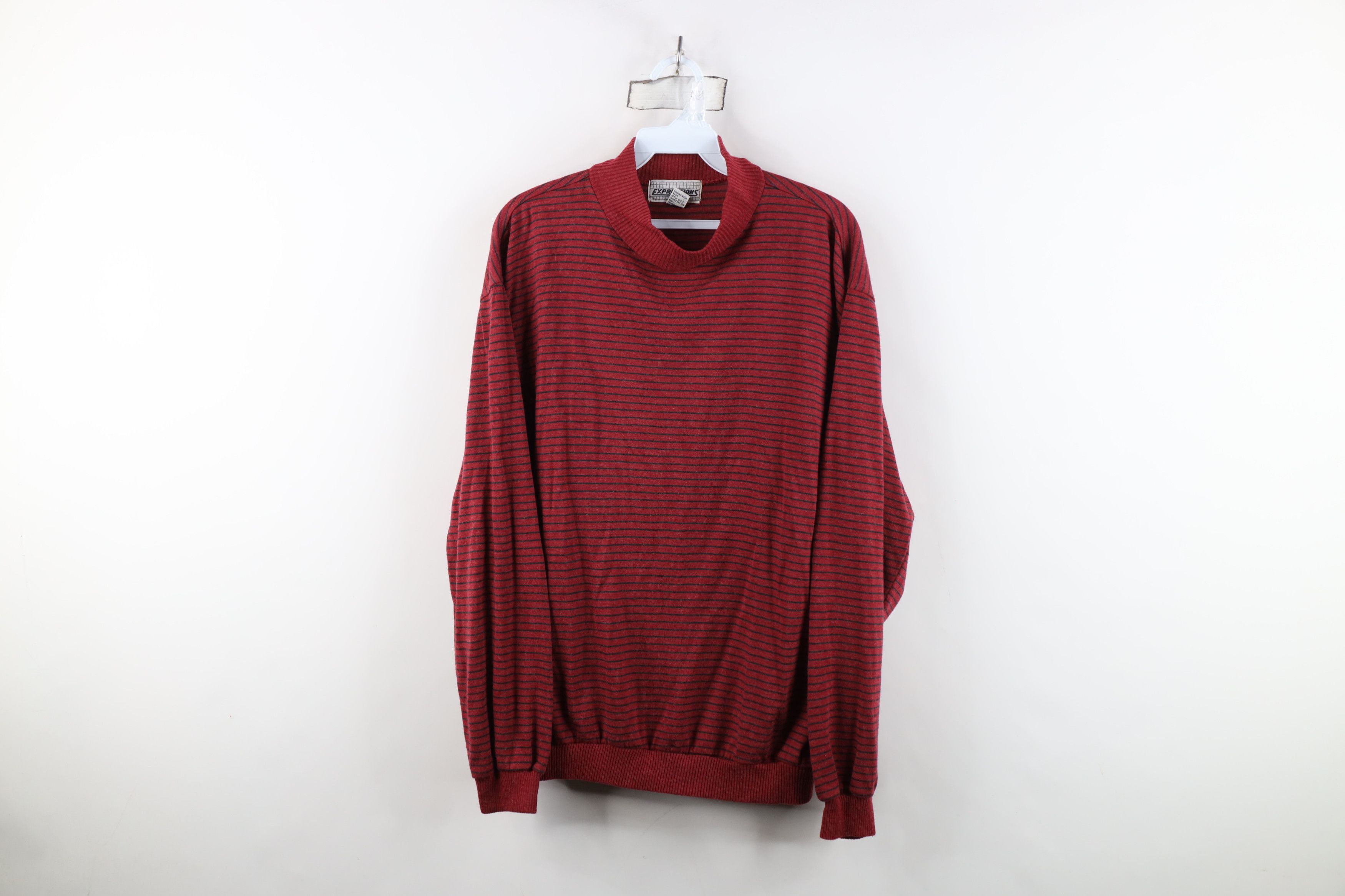 Vintage Vintage 90s Streetwear Blend Knit Striped Pullover T-Shirt Size XL / US 12-14 / IT 48-50 - 1 Thumbnail