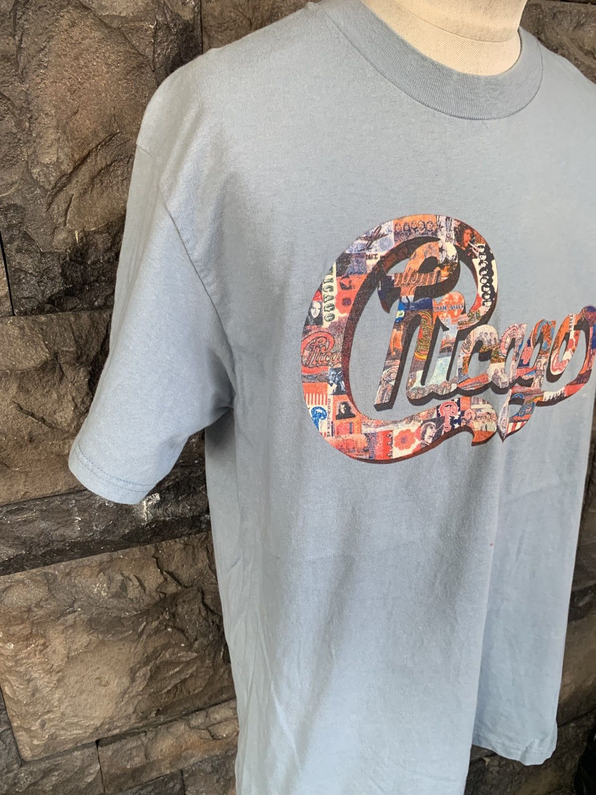 Band Tees × Vintage Vintage 90s Chicago Tour Rock Band T shirt Size US L / EU 52-54 / 3 - 4 Thumbnail