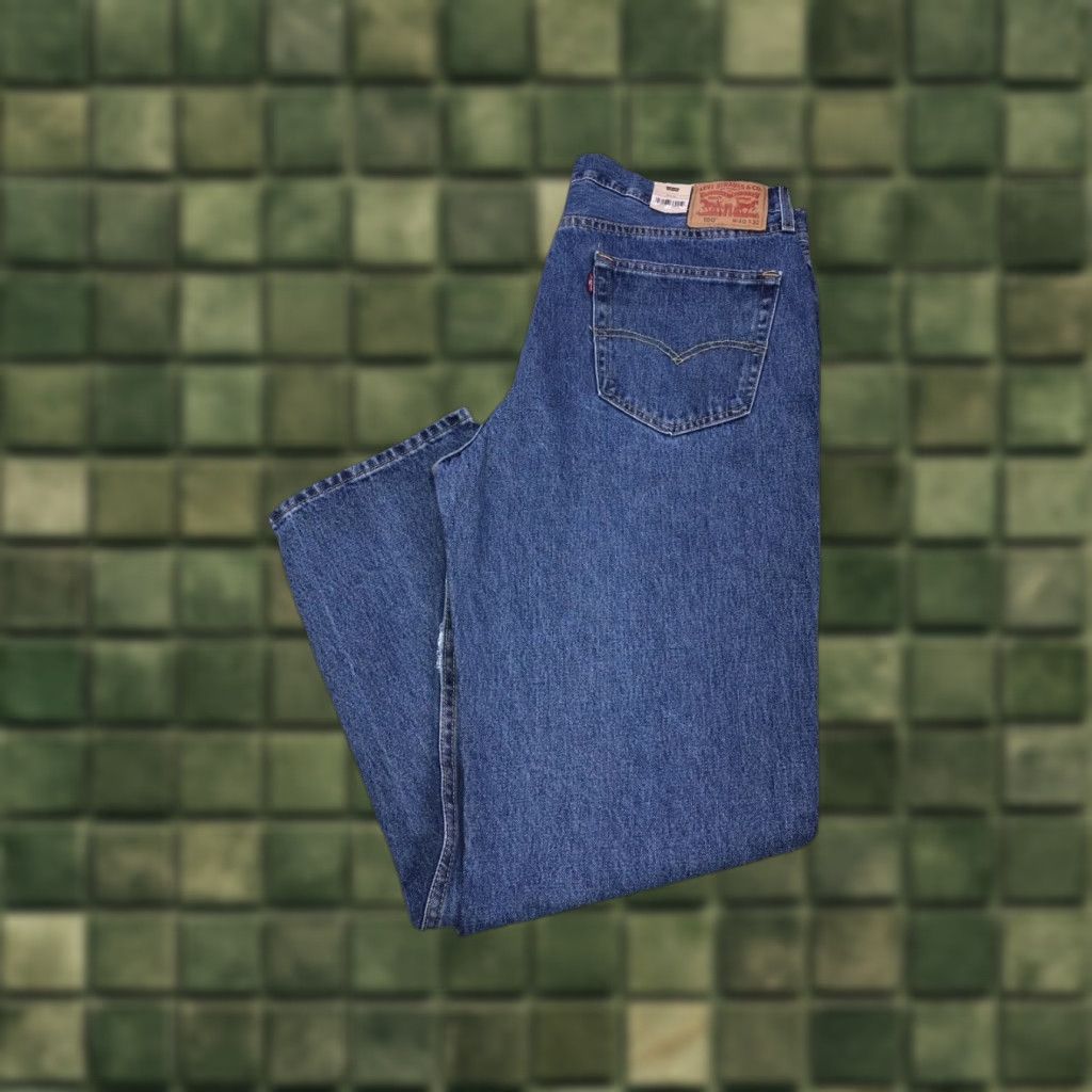 Levi's Levi's 550 Relaxed Straight Leg Jeans Mens 40x32 Blue Denim Cotton Blend Zip Closure Regular Inseam 32 Mens Straight Jeans Size US 40 / EU 56 - 1 Thumbnail