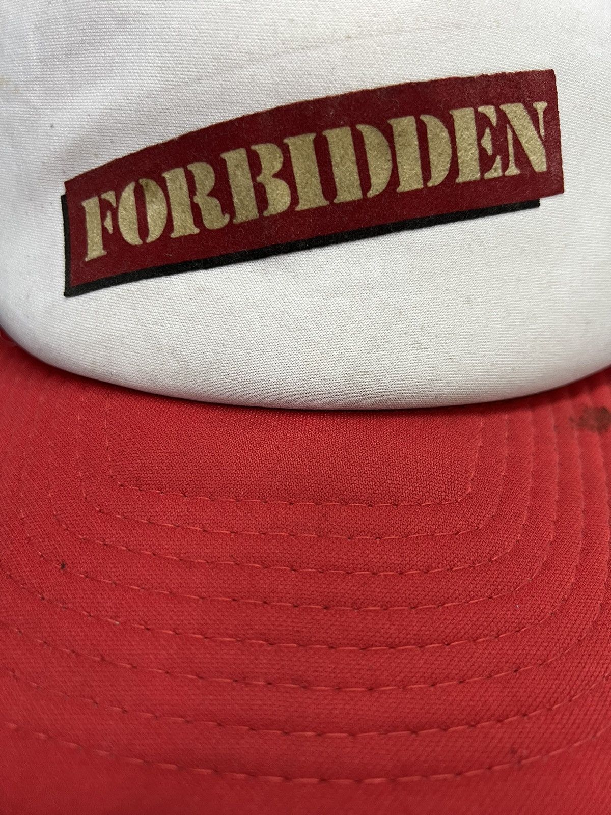 Band Tees × Vintage 90s Vintage Forbidden Rock Band Trucker Hat Size ONE SIZE - 3 Thumbnail