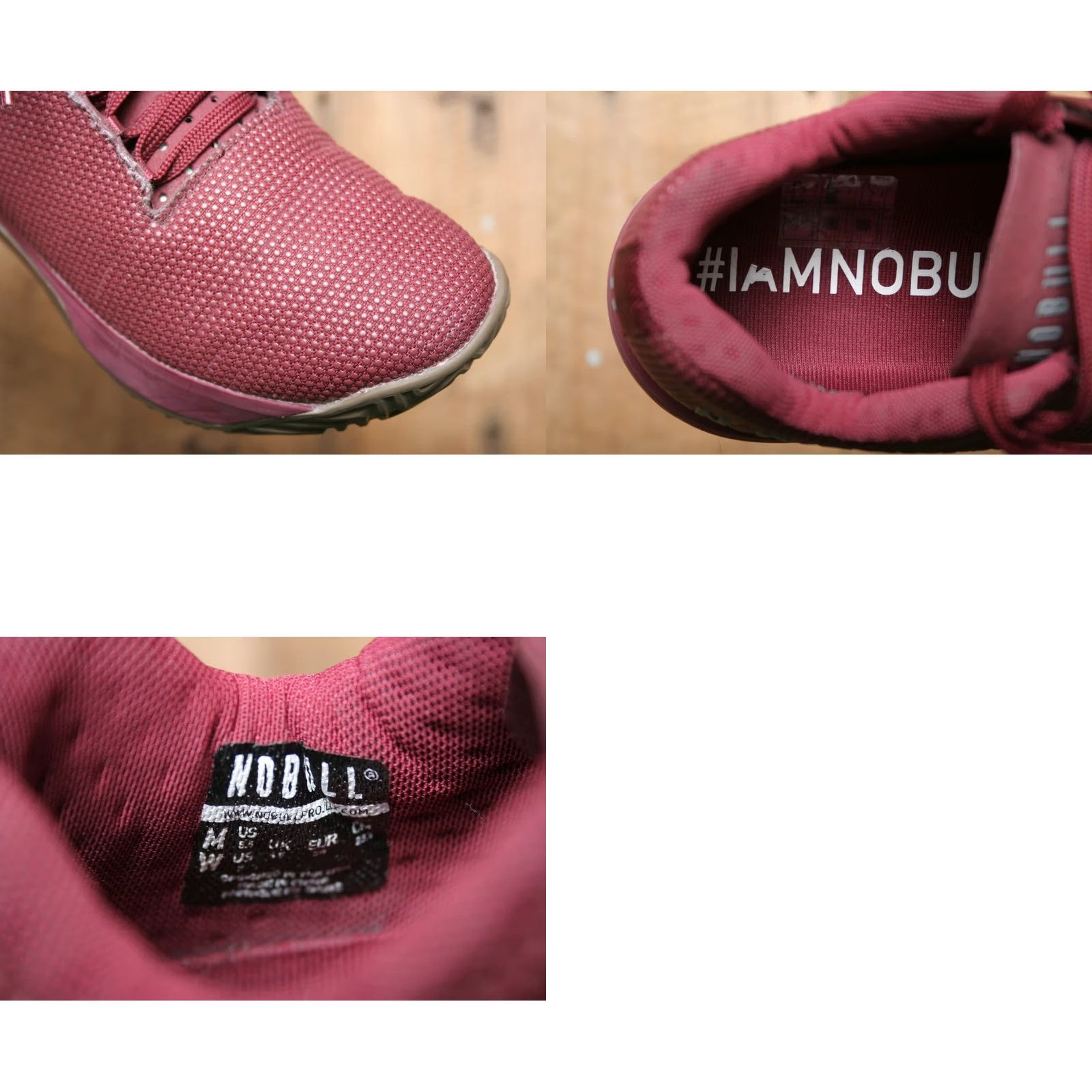 Vintage NOBULL Gum Impact Cabernet SuperFabric Trainers Men’s 5.5 Womens 7 Sneaker Athletic Shoe Women Cabernet Gum Impact SuperFabric Trainers Size US 5 / IT 35 - 8 Thumbnail