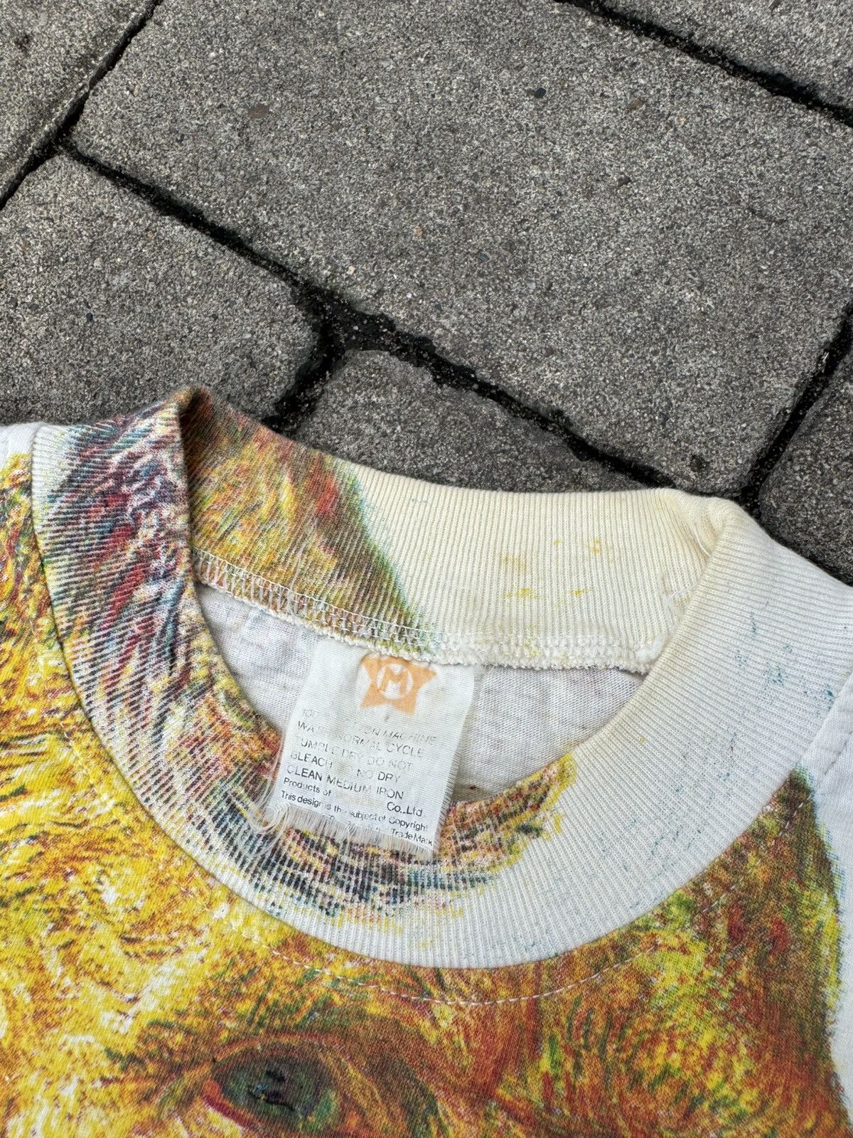 Vintage Vintage Vincent van Gogh all over Print Tshirt Size US M / EU 48-50 / 2 - 4 Thumbnail