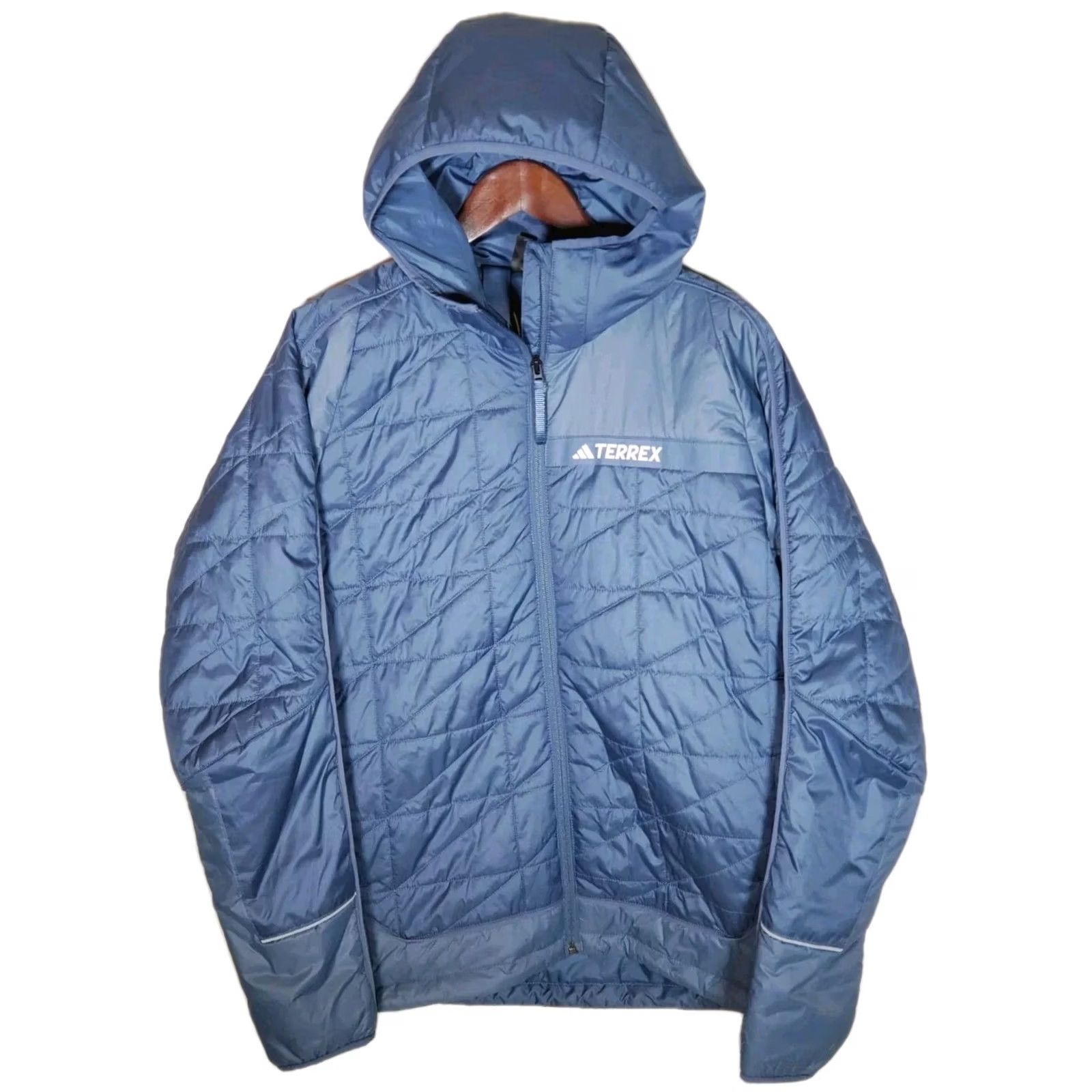 Adidas adidas Jacket Mens Medium Blue Terrex Multi Insulation Hooded Wonste IB4189 Men New Size US M / EU 48-50 / 2 - 4 Thumbnail