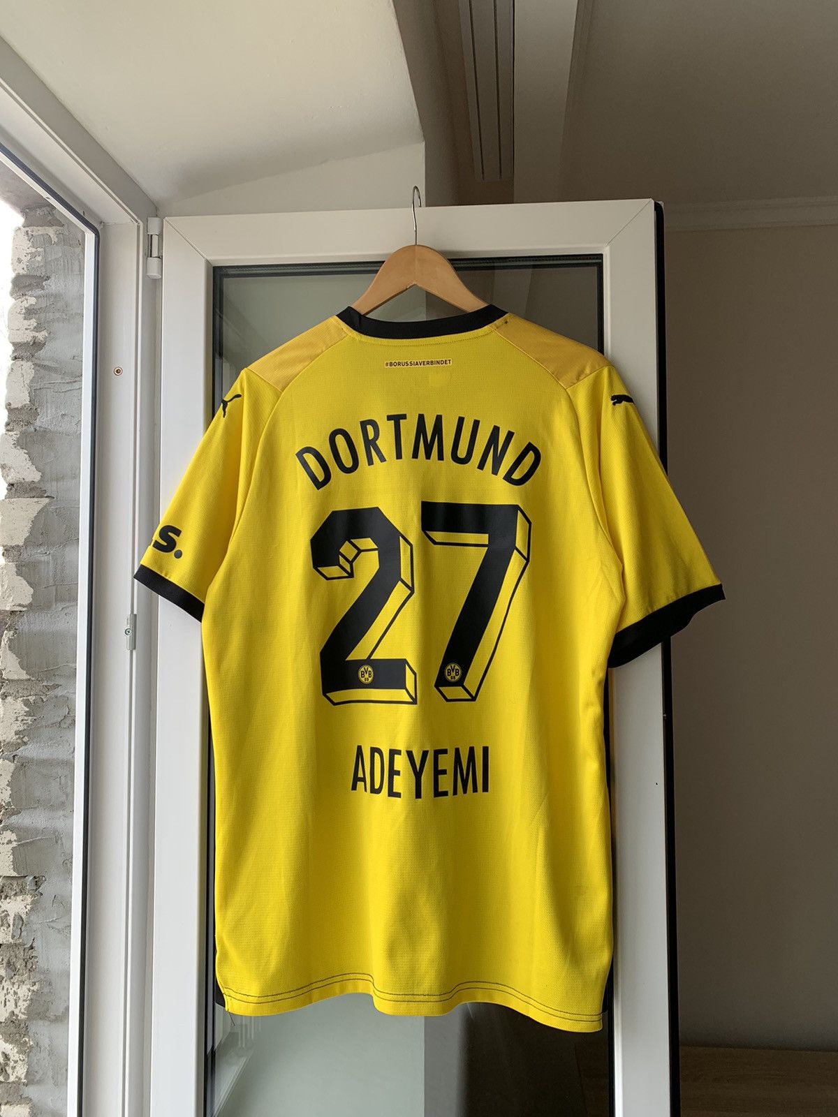 Puma × Vintage 🔥PUMA DORUSSIA DORTMUND 2023 2024 ADEYEMI #27 SOCCER JERSEY Size US XXL / EU 58 / 5 - 3 Thumbnail
