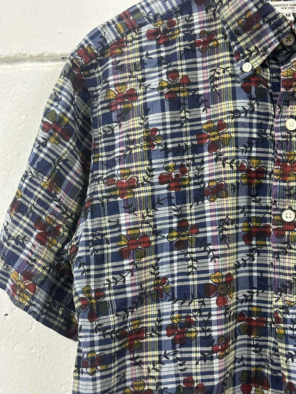Engineered Garments SS17 Engineered Garments Floral Half Button Shirt Size US M / EU 48-50 / 2 - 10 Thumbnail