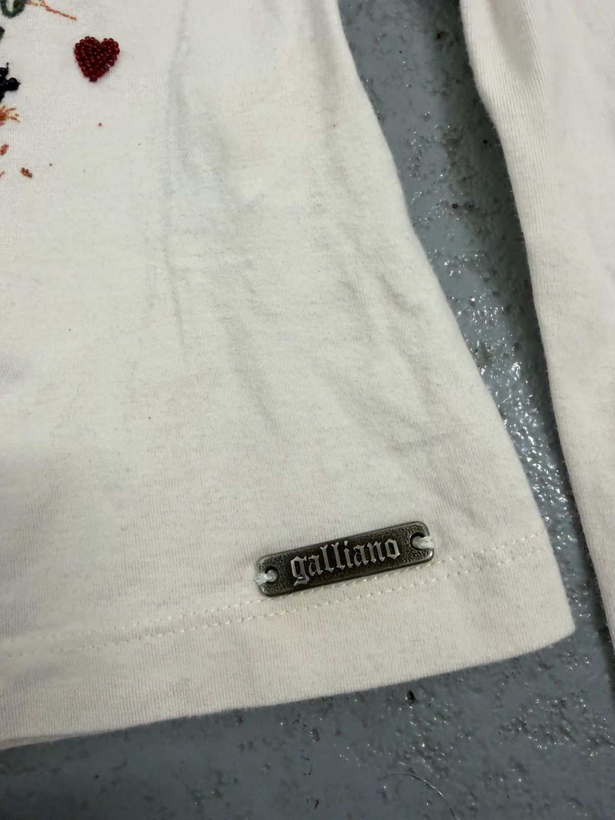 John Galliano Vintage 00s John Galliano UK Punk Glitter Longsleeve Size XS / US 0-2 / IT 36-38 - 3 Thumbnail