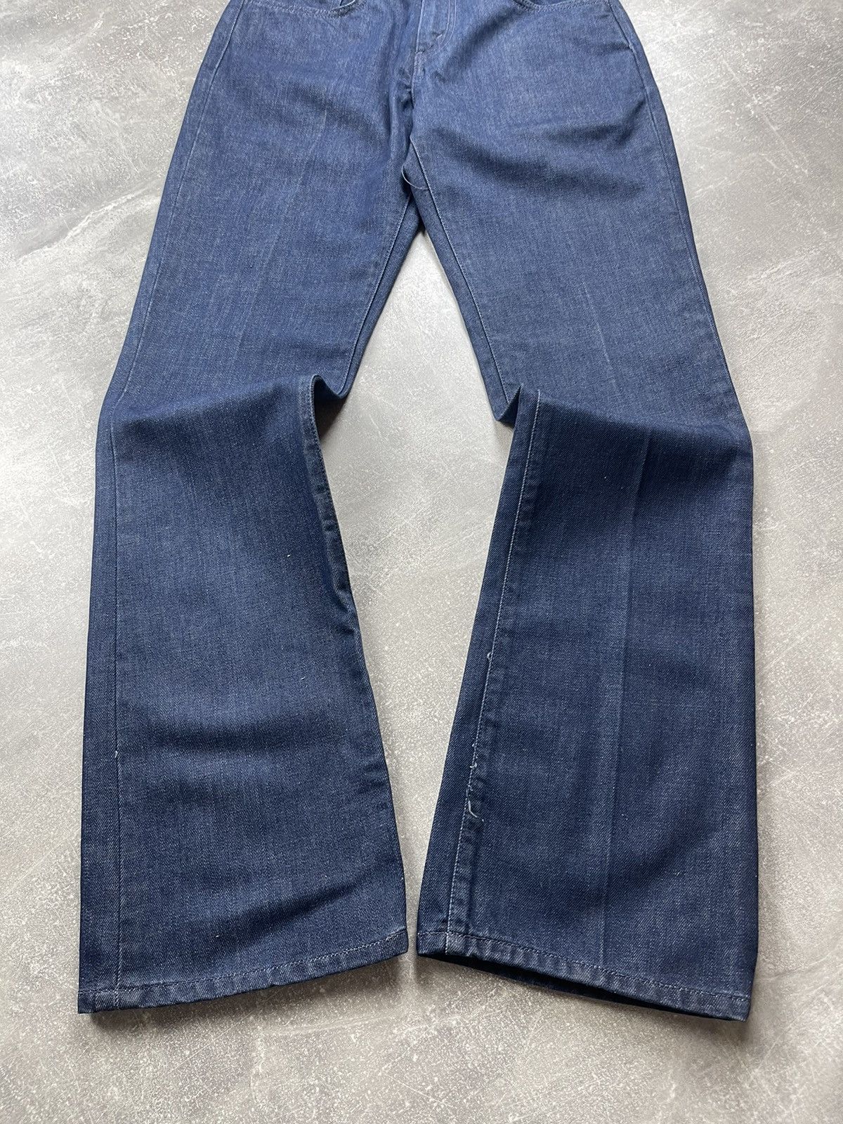 Levi's Vintage Clothing × Vintage Levi’s 525 Archives STA-Prest Navy Flared Boot Cut Jeans Size US 29 - 7 Thumbnail