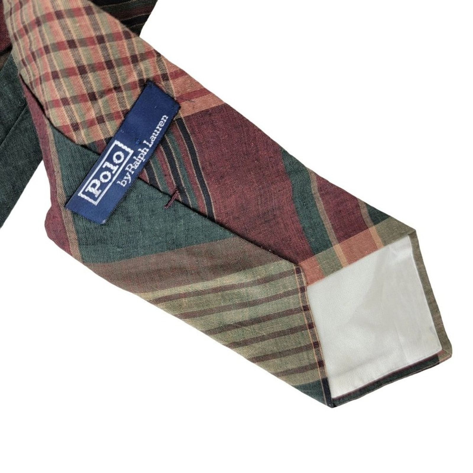 Polo Ralph Lauren Polo Ralph Lauren Plaid Cotton Neck Tie 4" x 58" Size ONE SIZE - 4 Thumbnail