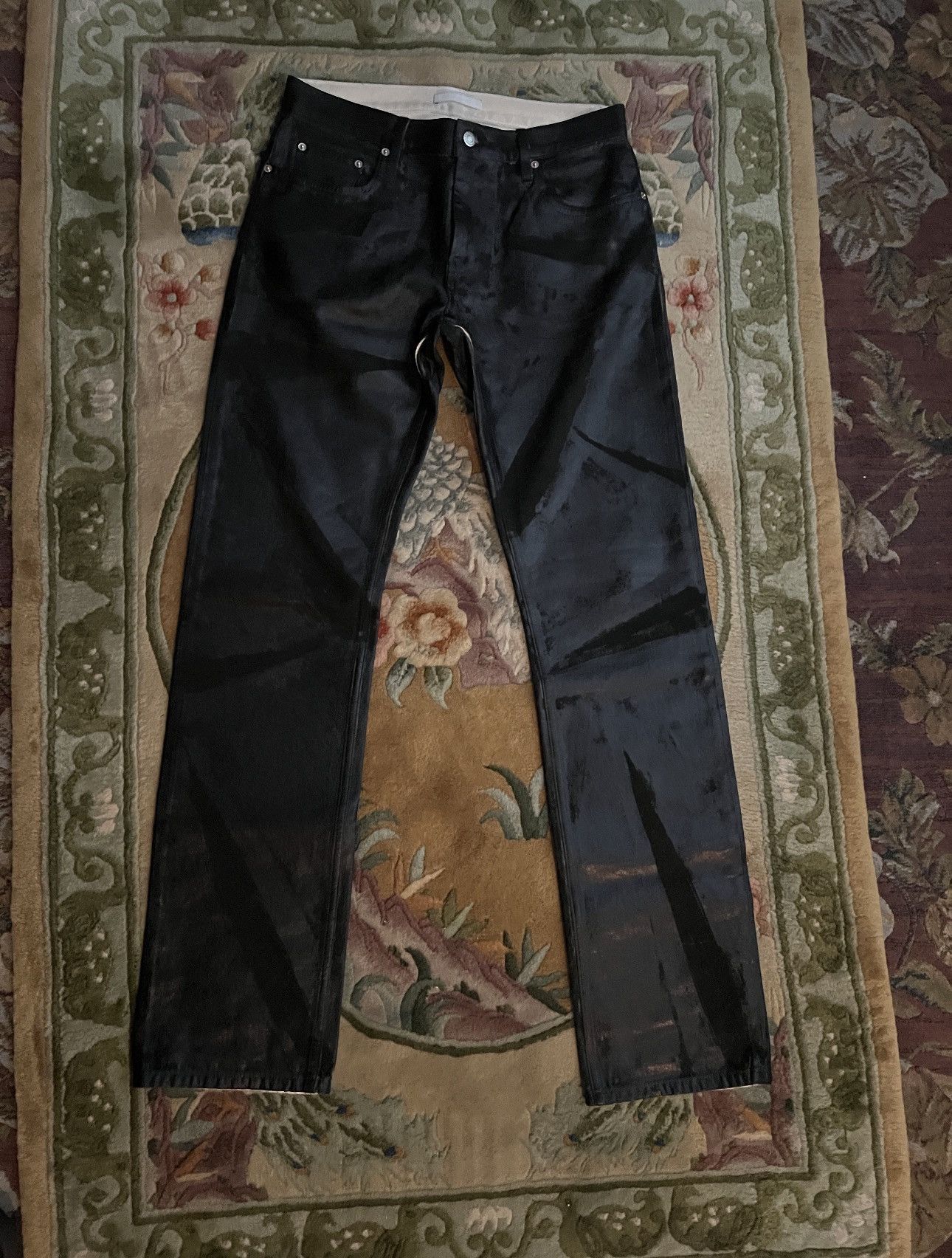 Helmut Lang Helmut black distress metal crash Size US 30 / EU 46 - 2 Thumbnail