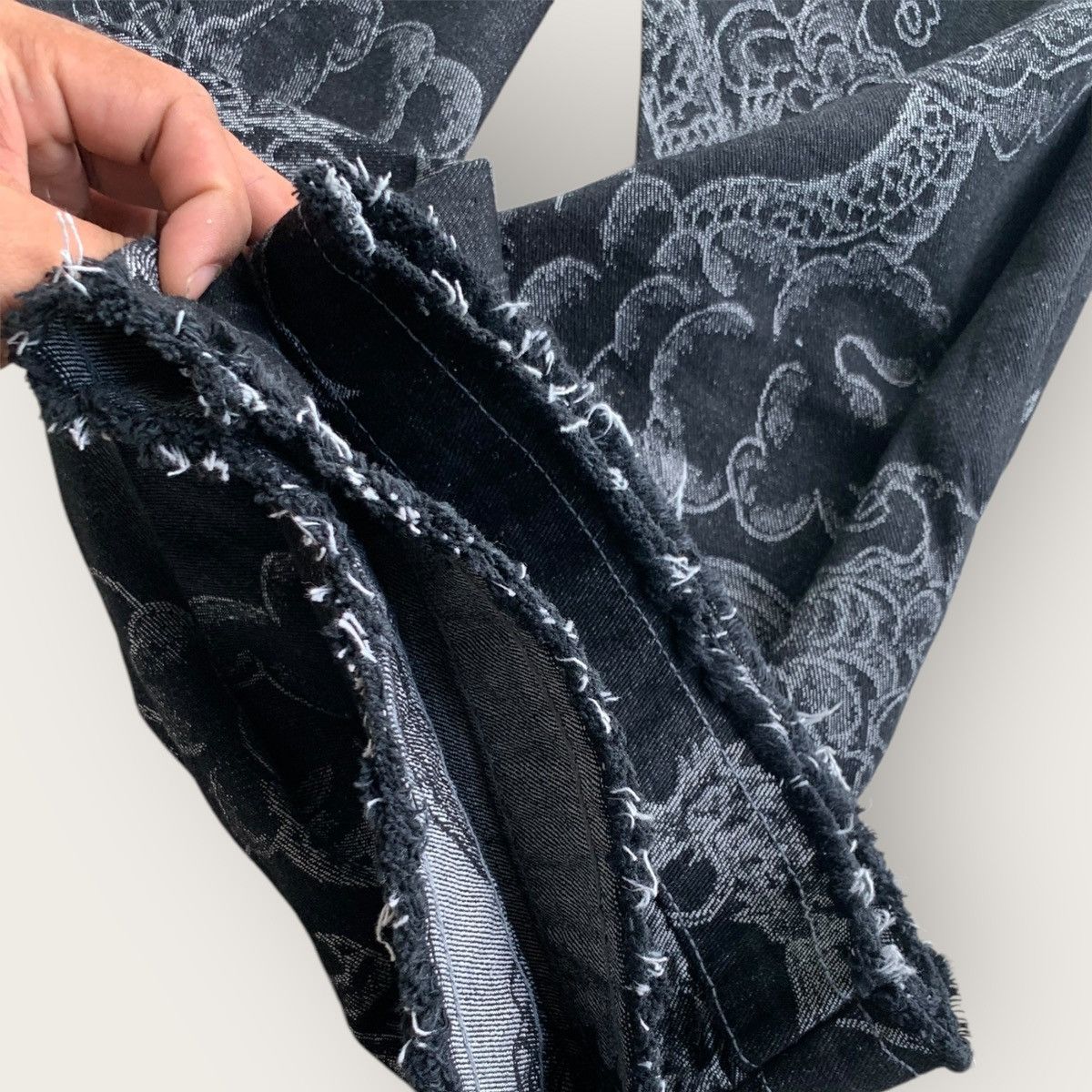 Japanese Brand Flare Jeans Dragon Full Print Size US 30 / EU 46 - 18 Thumbnail