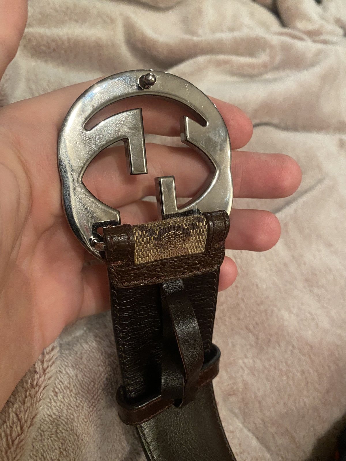 Gucci Gucci monogram belt size 80 Size ONE SIZE - 4 Thumbnail