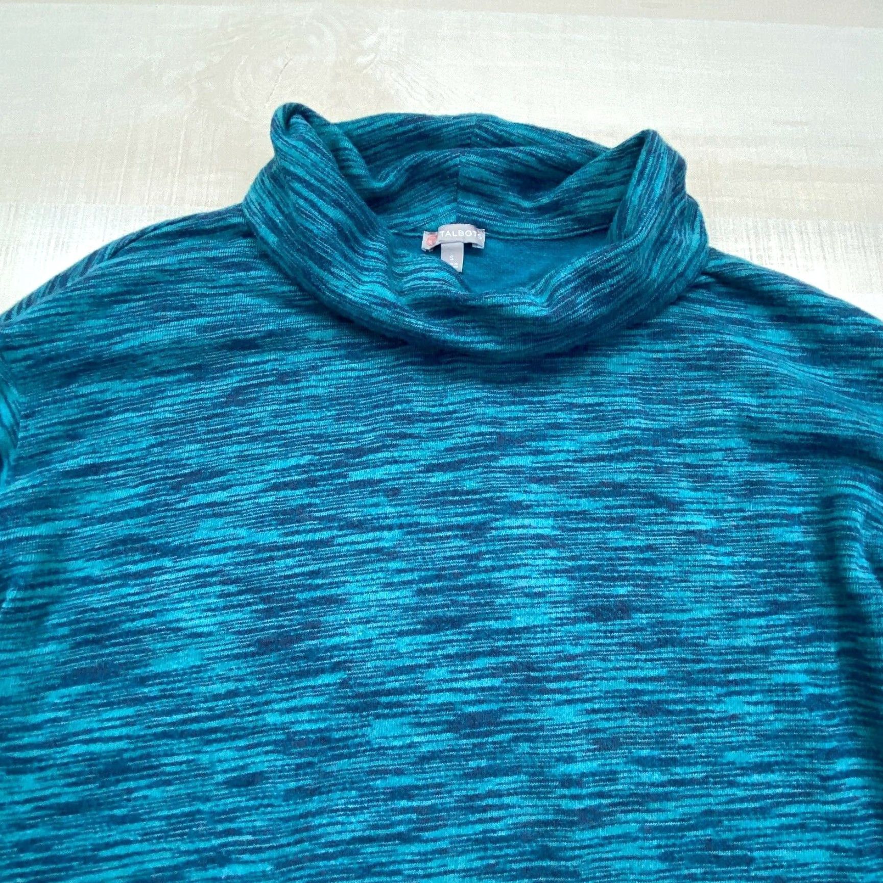 Talbots Talbots Womens Small Blue Funnel Neck Sweatshirt Soft Size S / US 4 / IT 40 - 2 Thumbnail