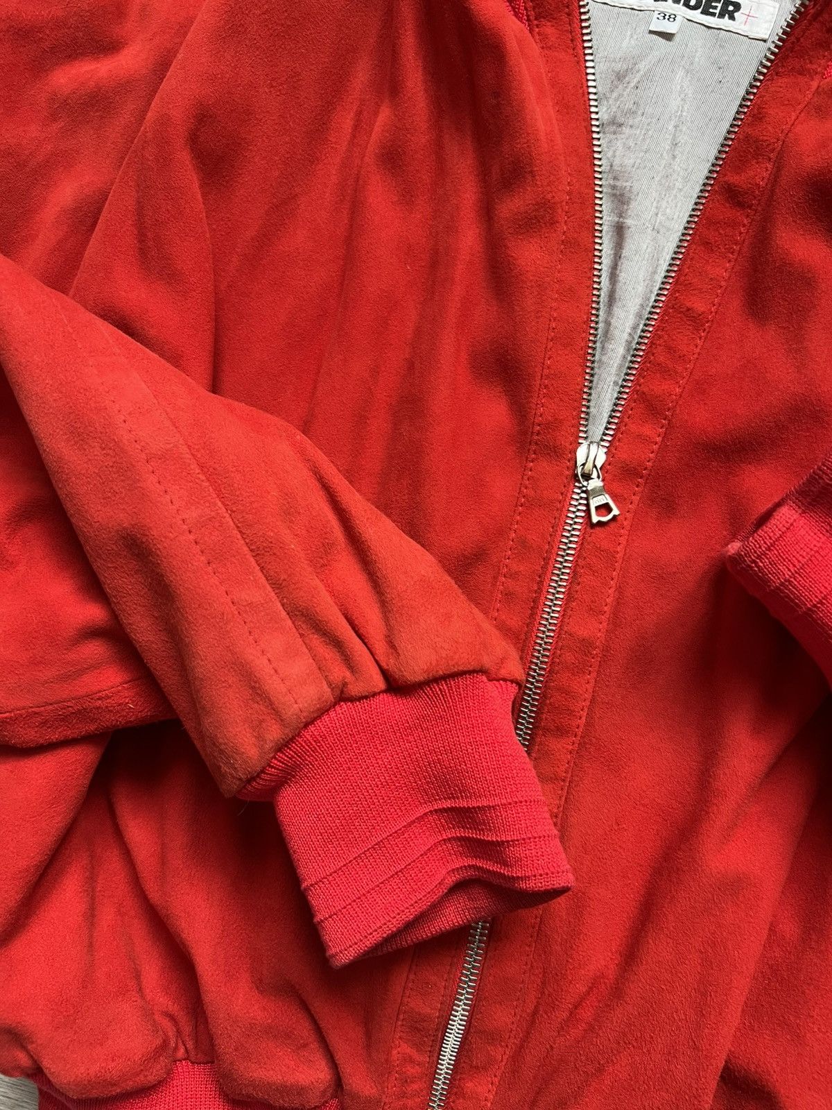 Jil Sander ARCHIVE Vintage Jil Sander Red Bomber Jacket 90s Designer Size M / US 6-8 / IT 42-44 - 8 Thumbnail
