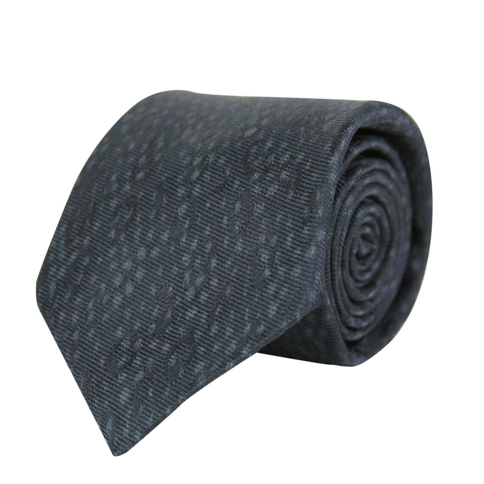 Men's Dot Print Black / Gray Cotton Silk Leopard Tie