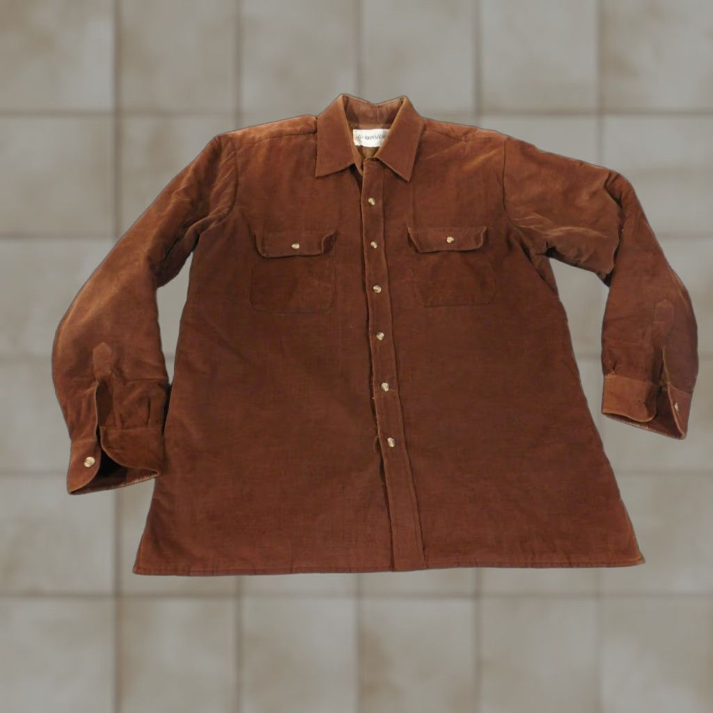 Vintage VINTAGE St Johns Bay Jacket Mens Large Corduroy Quilted Lined Shirt Coat 90s Size US L / EU 52-54 / 3 - 1 Thumbnail