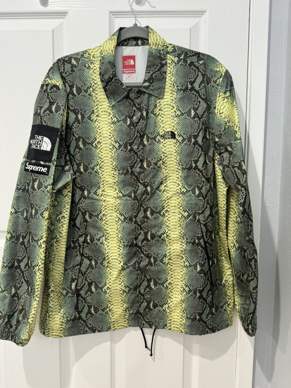 Supreme Supreme The North Face Snakeskin Taped Seams Coaches Jacket |  Grailed