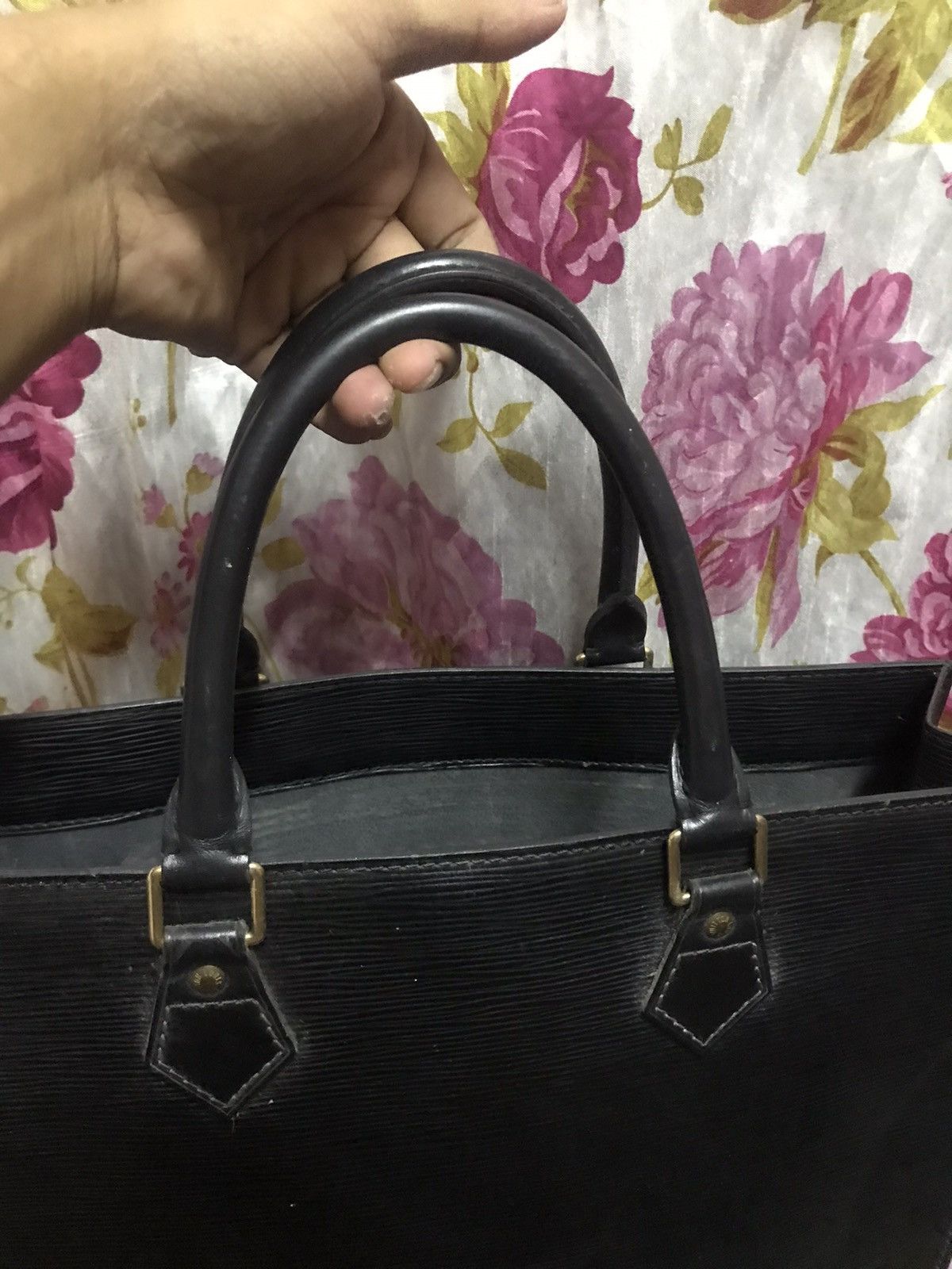 Louis Vuitton × Vintage Authentic Louis Vuitton Epi Sac Plat Handbag Size ONE SIZE - 7 Thumbnail