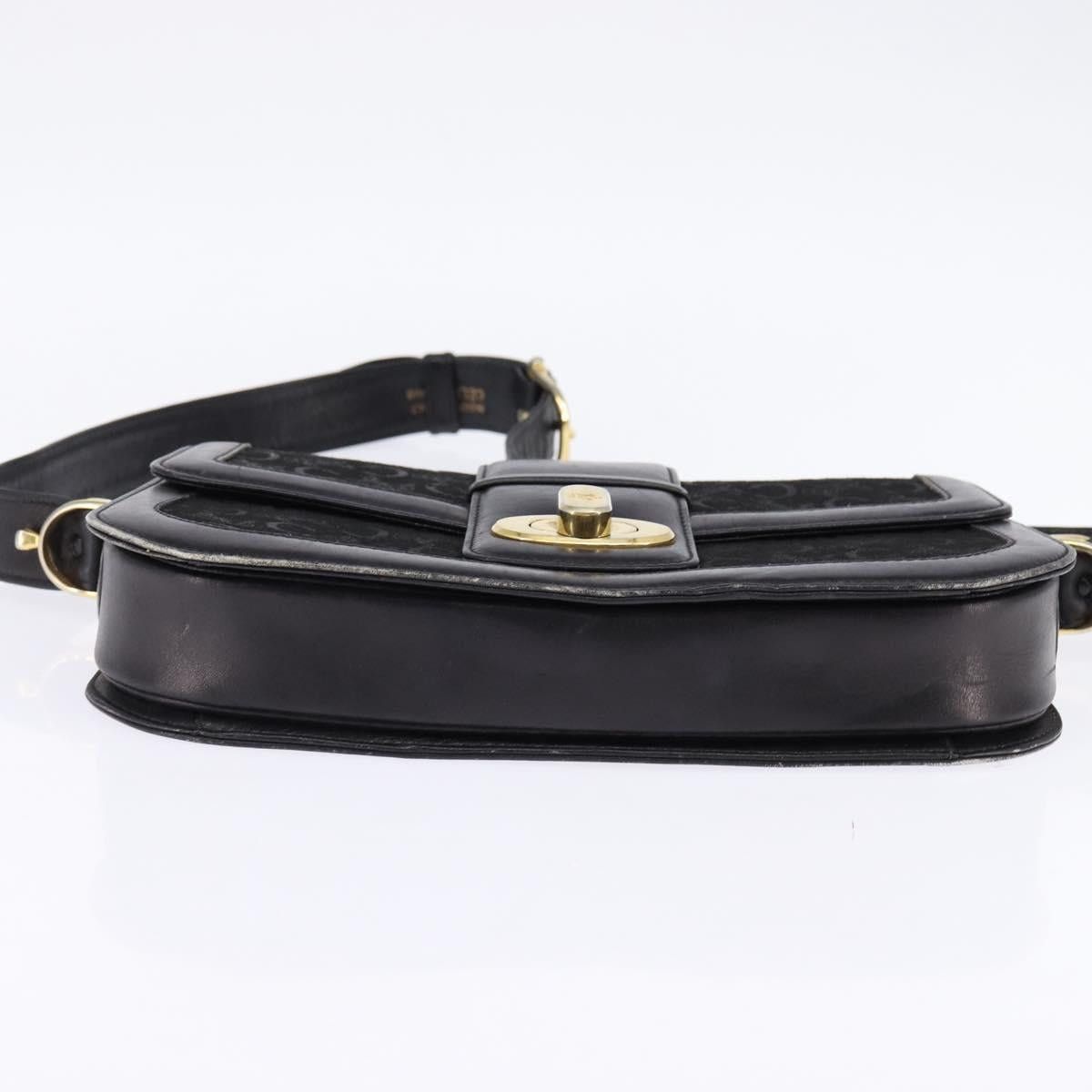Celine CELINE C Sulky Shoulder Bag Canvas Black Gold Size ONE SIZE - 9 Thumbnail