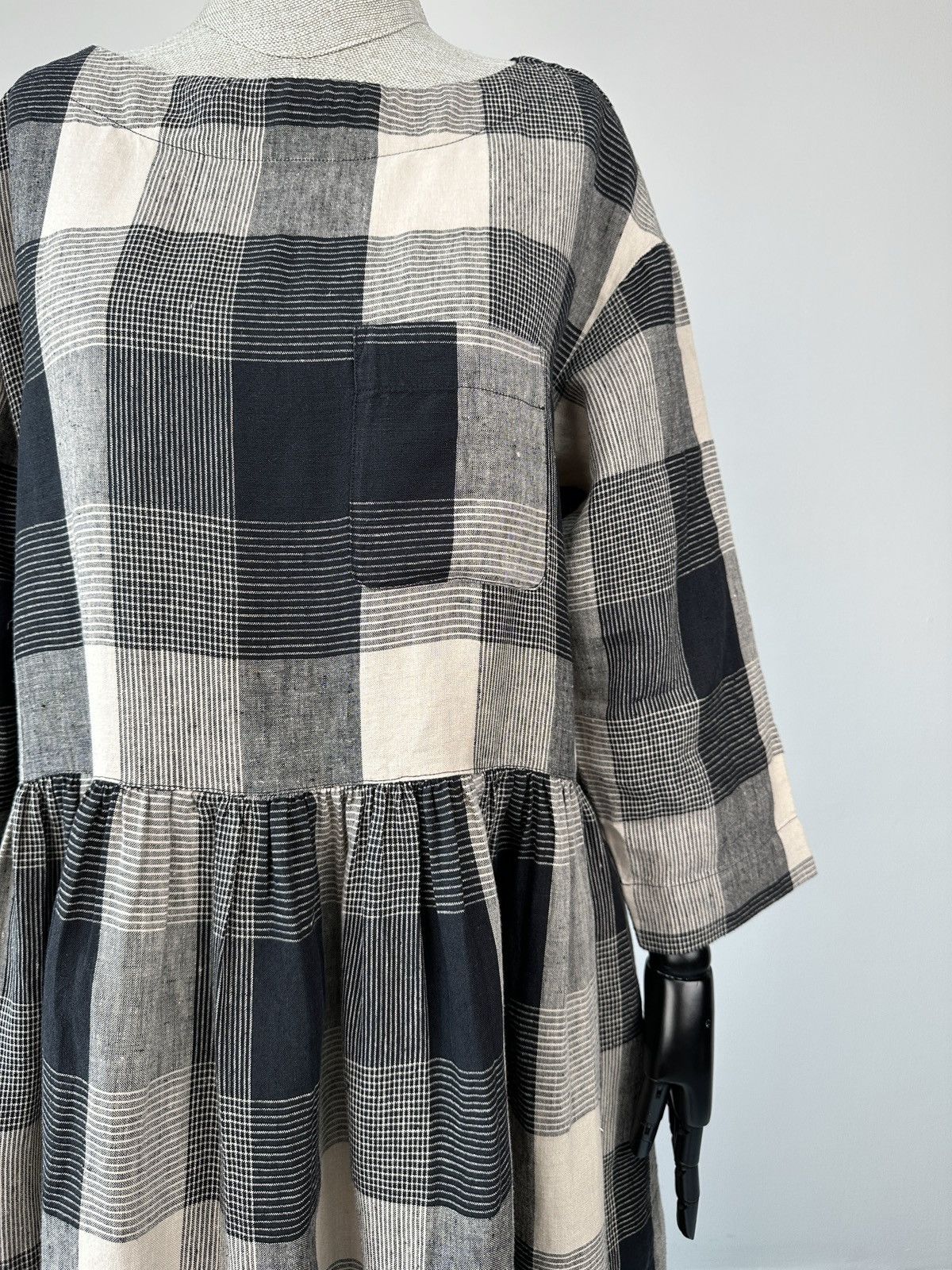 Other NWT TOAST Landscape Check Linen Dress Pockets Loose Fit Size S / US 4 / IT 40 - 12 Thumbnail