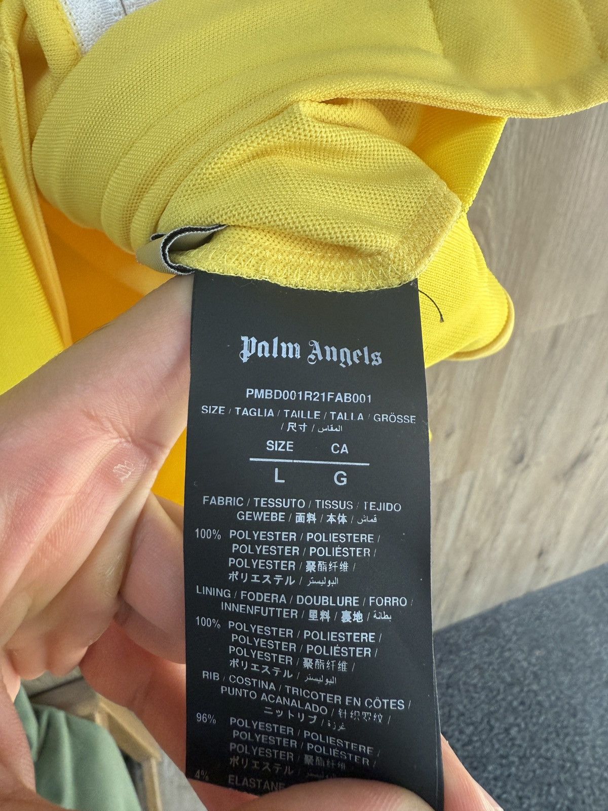 Palm Angels Palm Angels Yellow Track Jacket Size US L / EU 52-54 / 3 - 9 Thumbnail