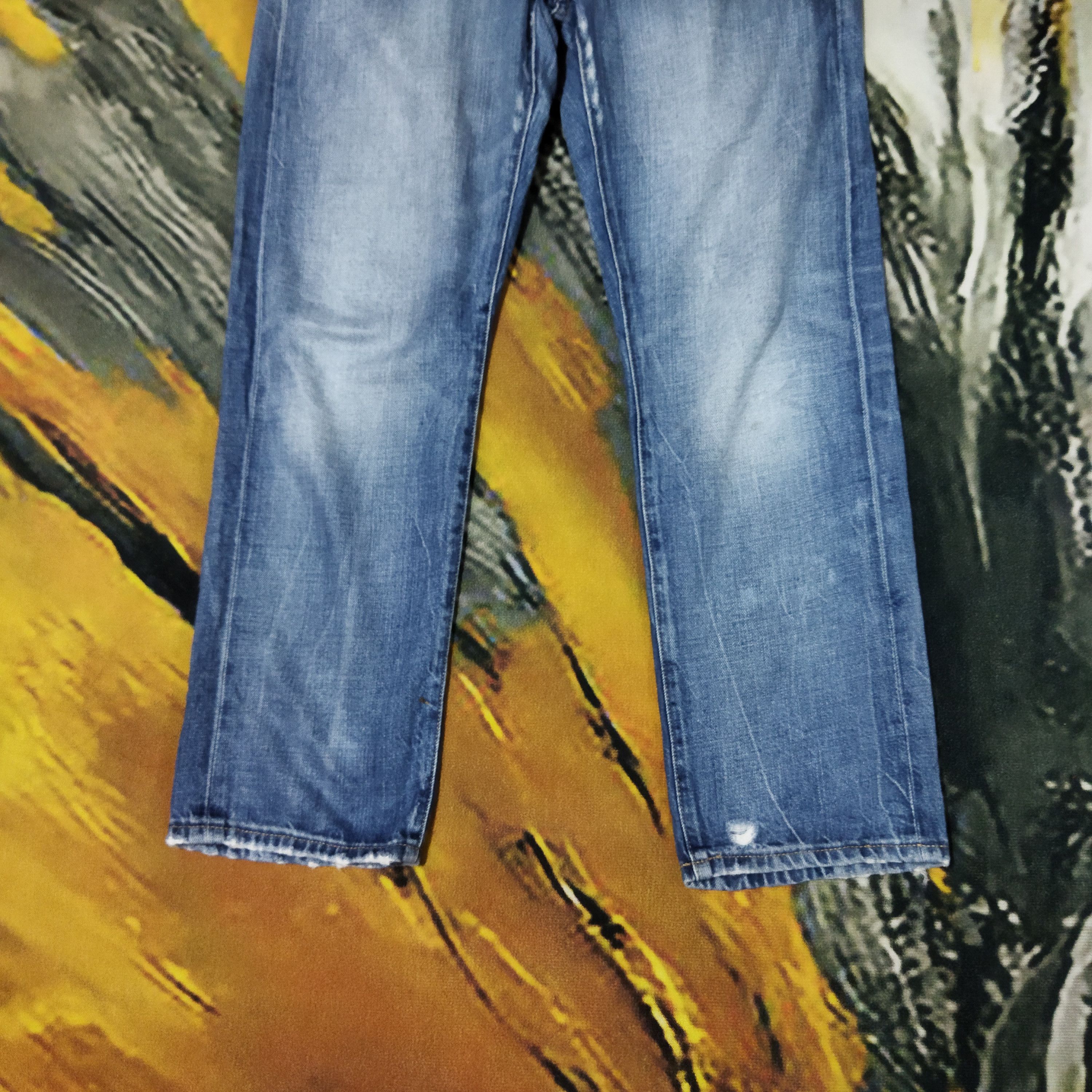 Japanese Brand VINTAGE JAPANESE DISTRESSED LIGHT BLUE JEANS PANTS Size US 30 / EU 46 - 3 Thumbnail