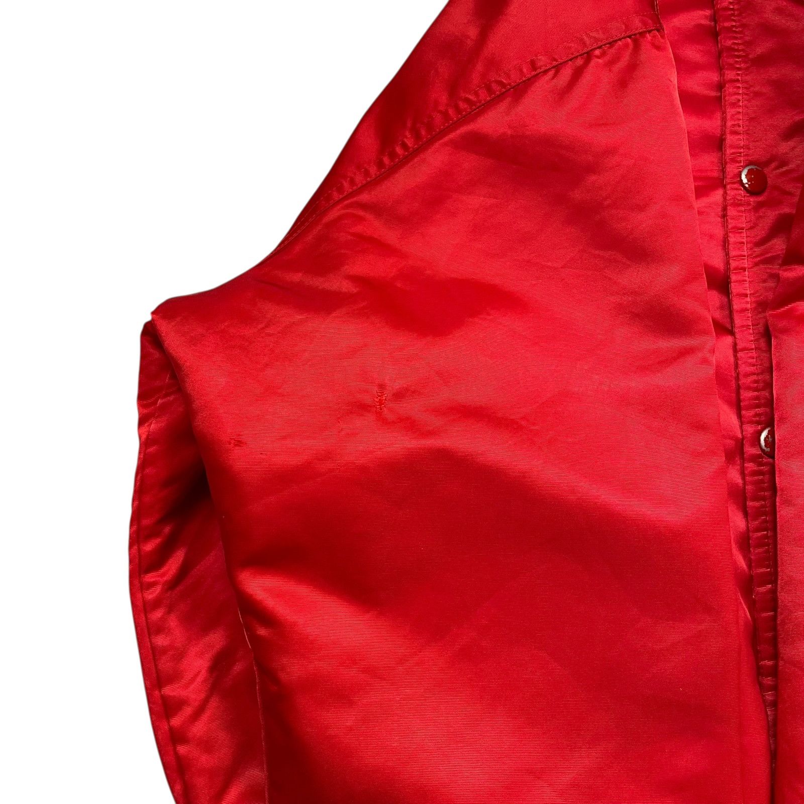 NHL VTG 90s CHICAGO BLACKHAWKS STARTER SATIN JACKET RED SIZE L Size US L / EU 52-54 / 3 - 7 Thumbnail