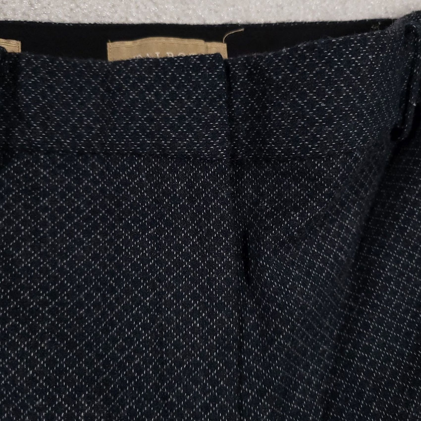 Talbots Talbots Petites Signature Dress Pants 8P Green Geometric Diamond Wool Lined Pants Women's Petites Straight Inseam 27 in Fall Spring Summer Winter X Size 30" / US 8 / IT 44 - 5 Thumbnail
