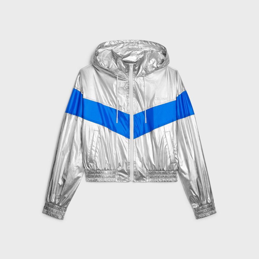 Celine $2.1K VALUE Celine Nylon Track Jacket Size M / US 6-8 / IT 42-44 - 1 Thumbnail